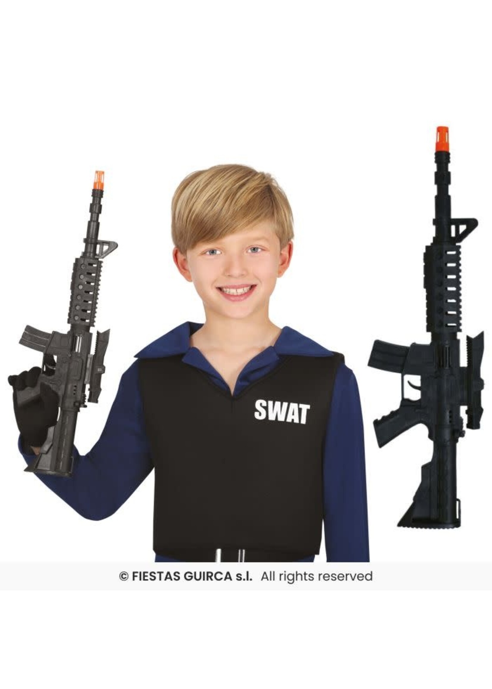 Fiestas Guirca Geweer SWAT zwart met vizier