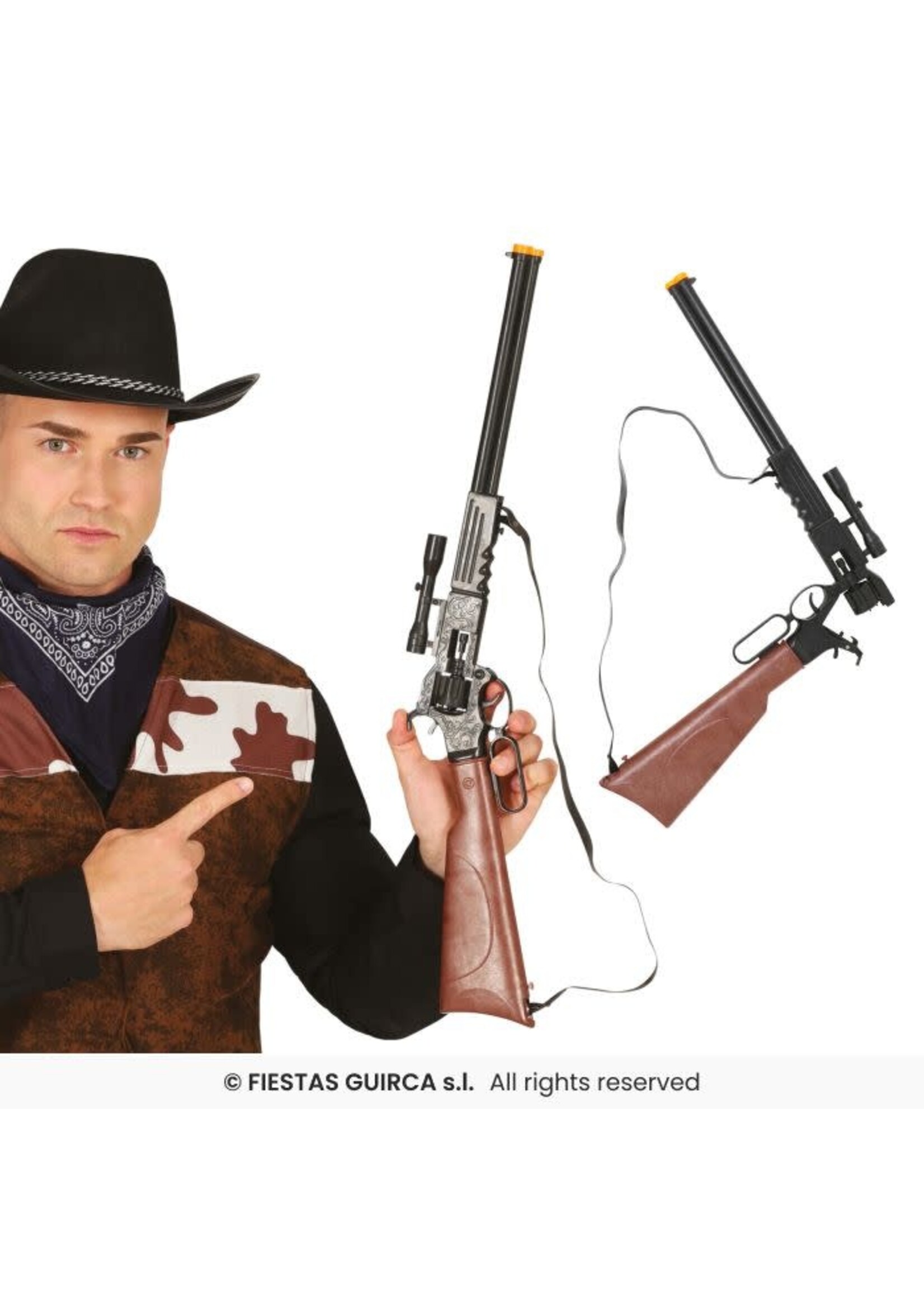 Fiestas Guirca Geweer cowboy met vizier