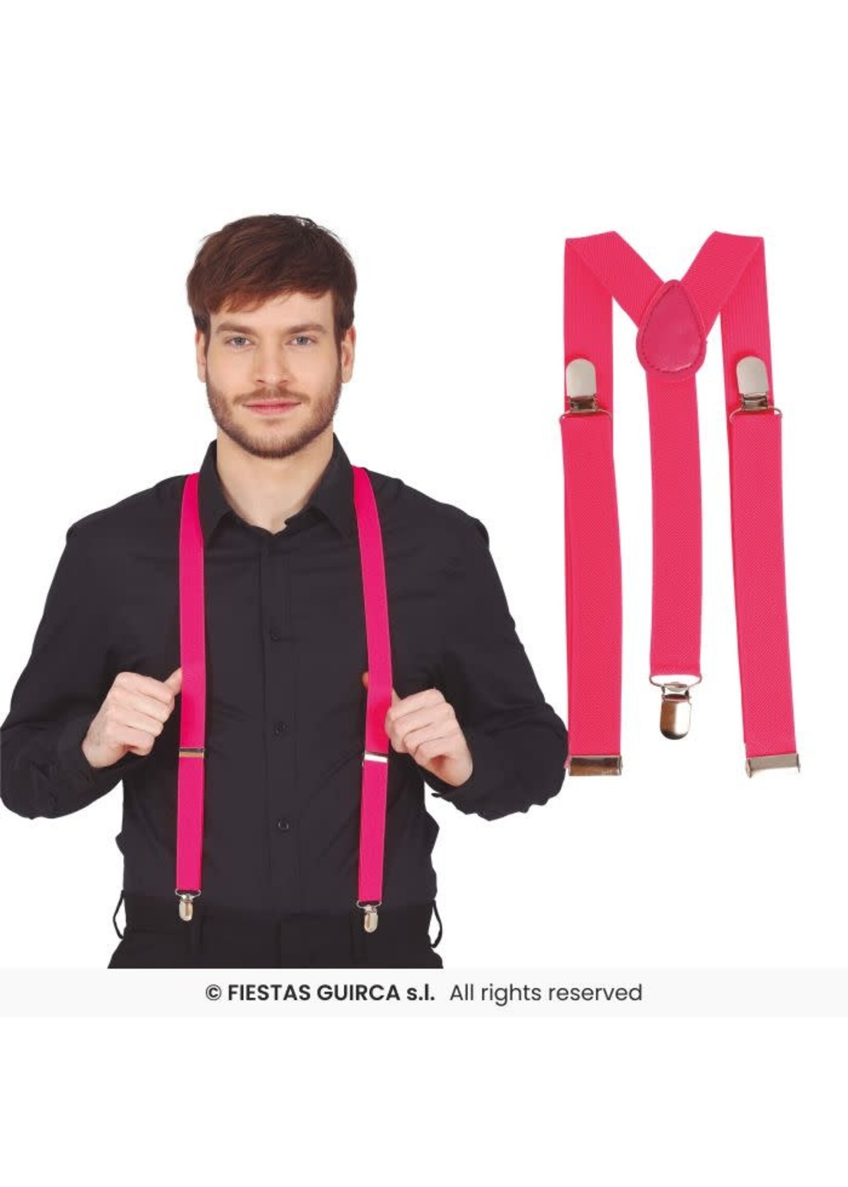 Fiestas Guirca Bretels neon fuchsia
