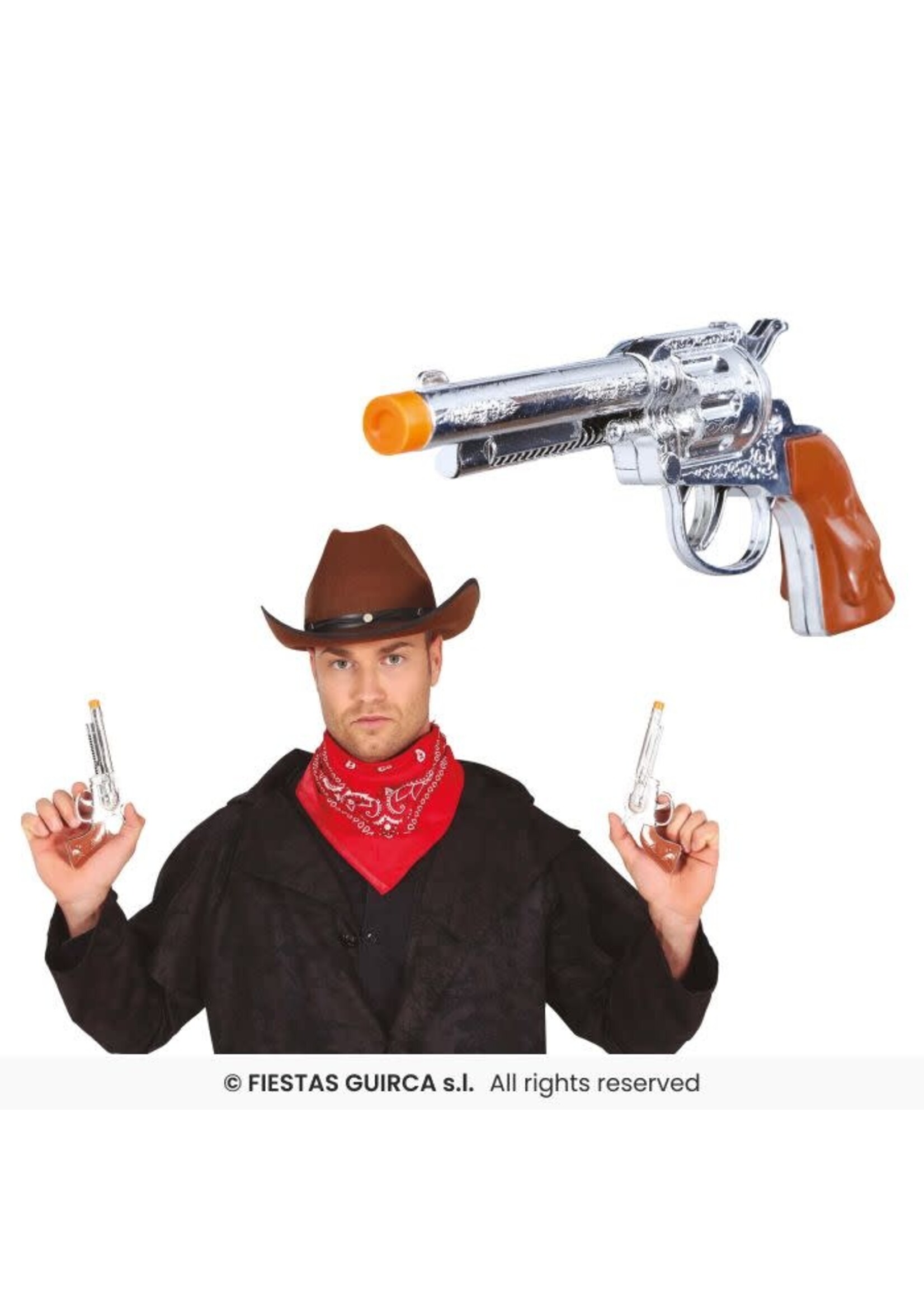 Fiestas Guirca Pistolen cowboy 2 stuks