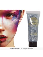 Fiestas Guirca Make-up zilver glitter