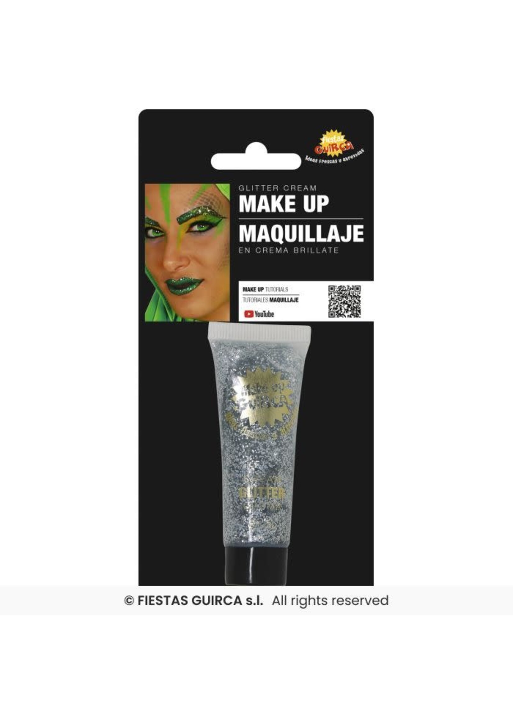 Fiestas Guirca Make-up zilver glitter