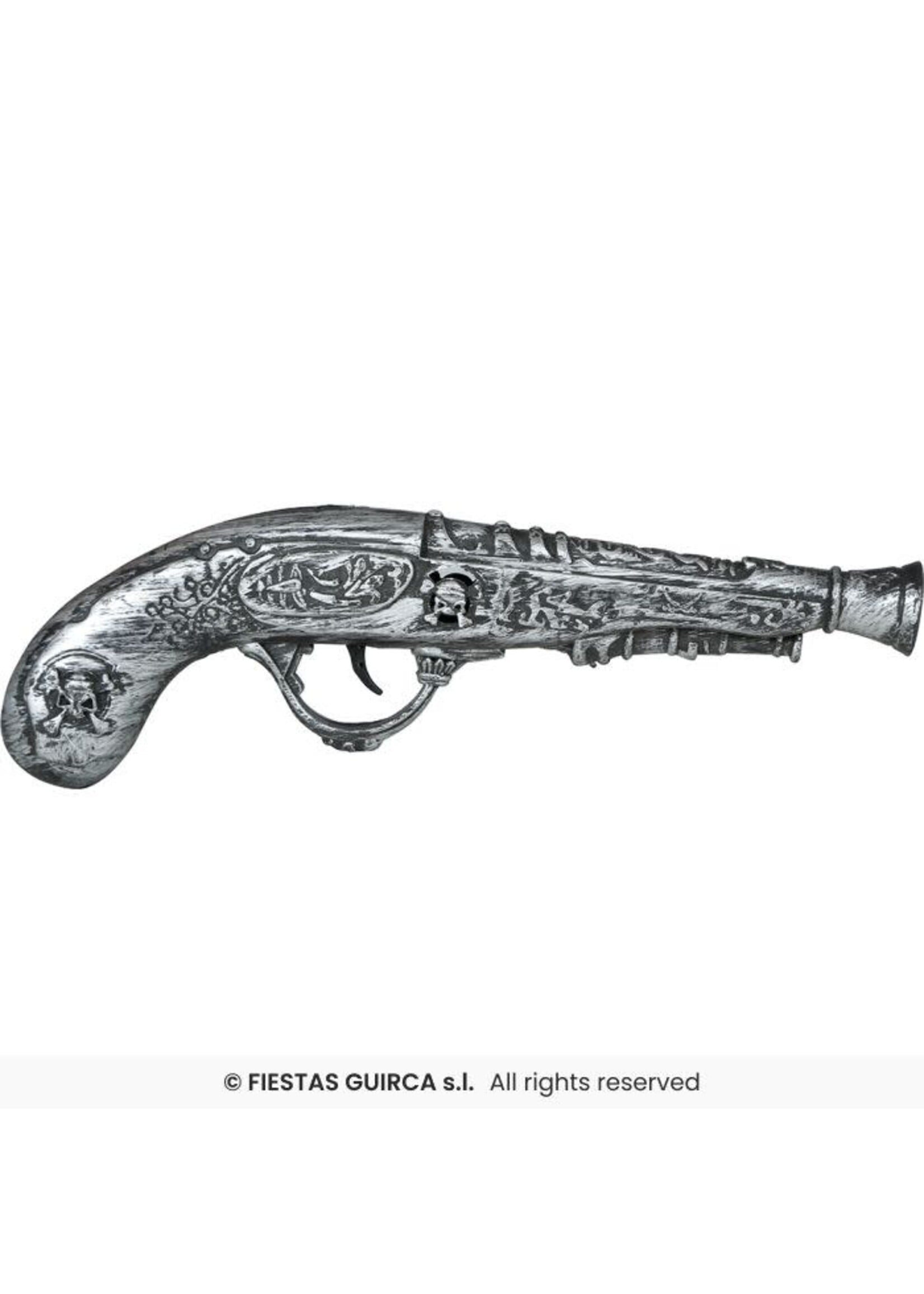 Fiestas Guirca Pistool piraat zilver