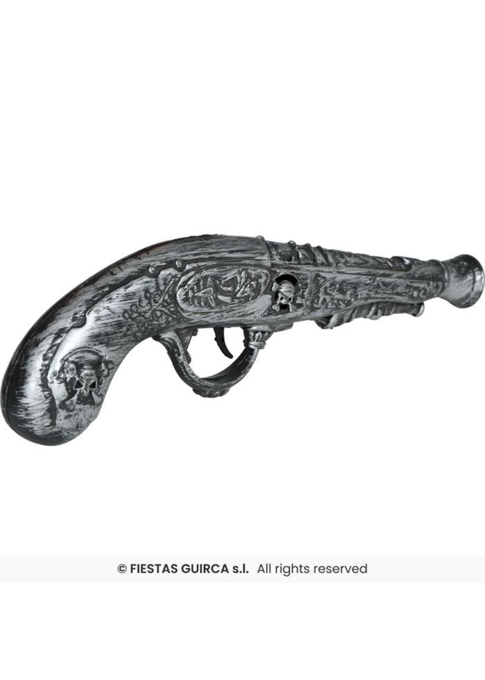 Fiestas Guirca Pistool piraat zilver