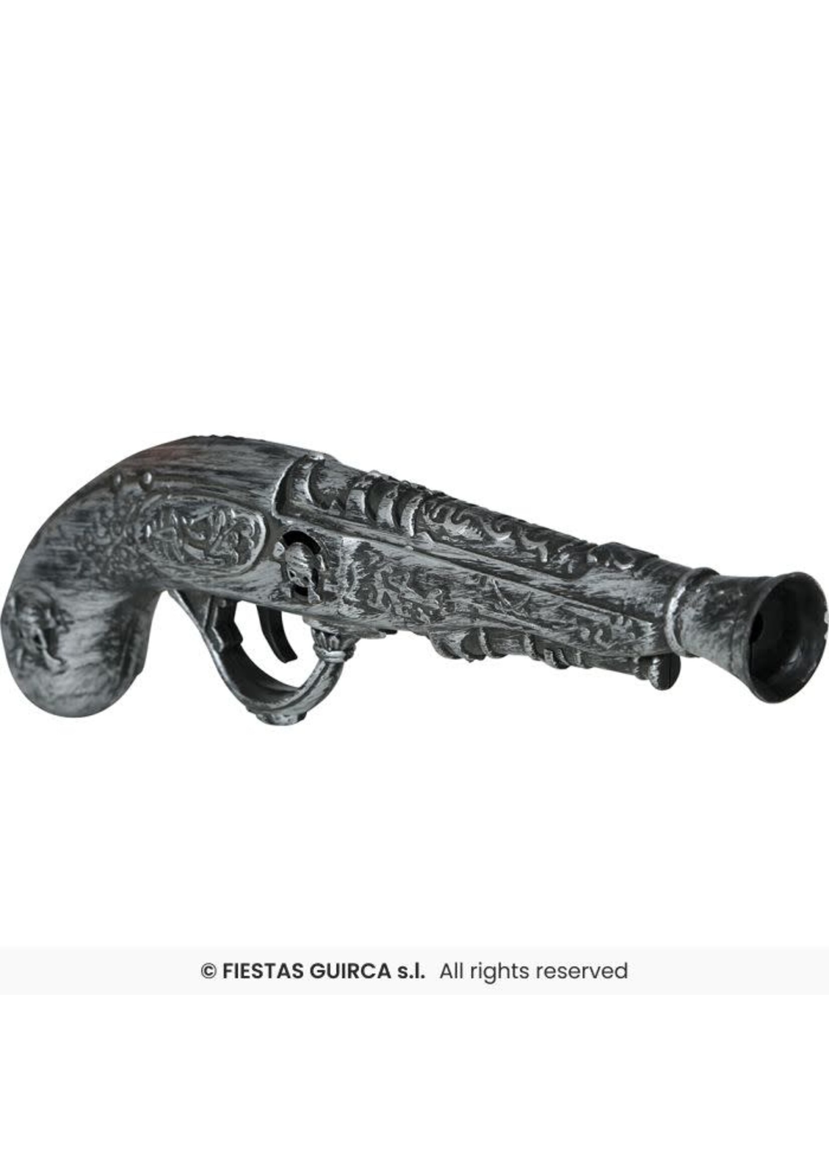 Fiestas Guirca Pistool piraat zilver