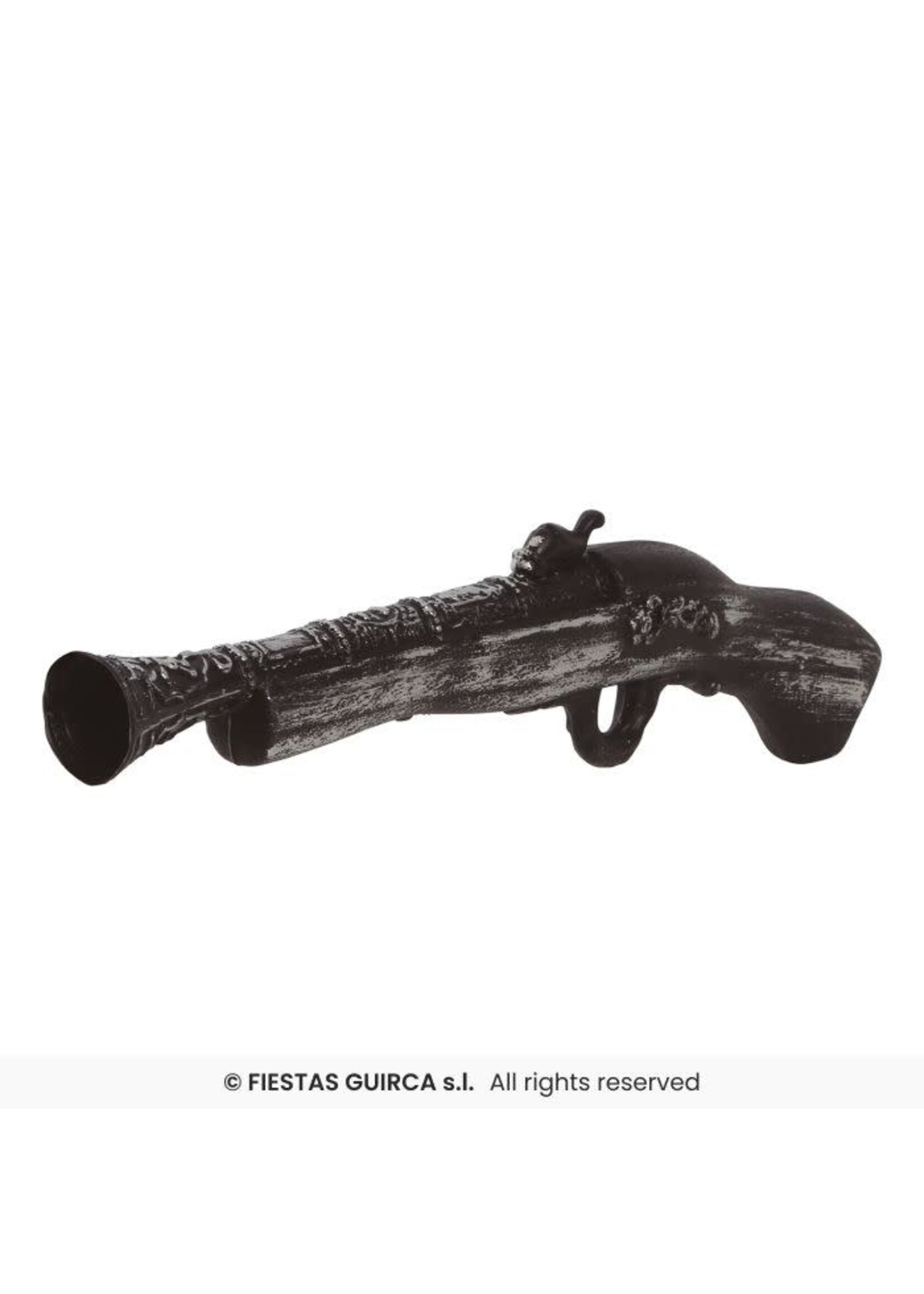 Fiestas Guirca Pistool piraat zwart en zilver