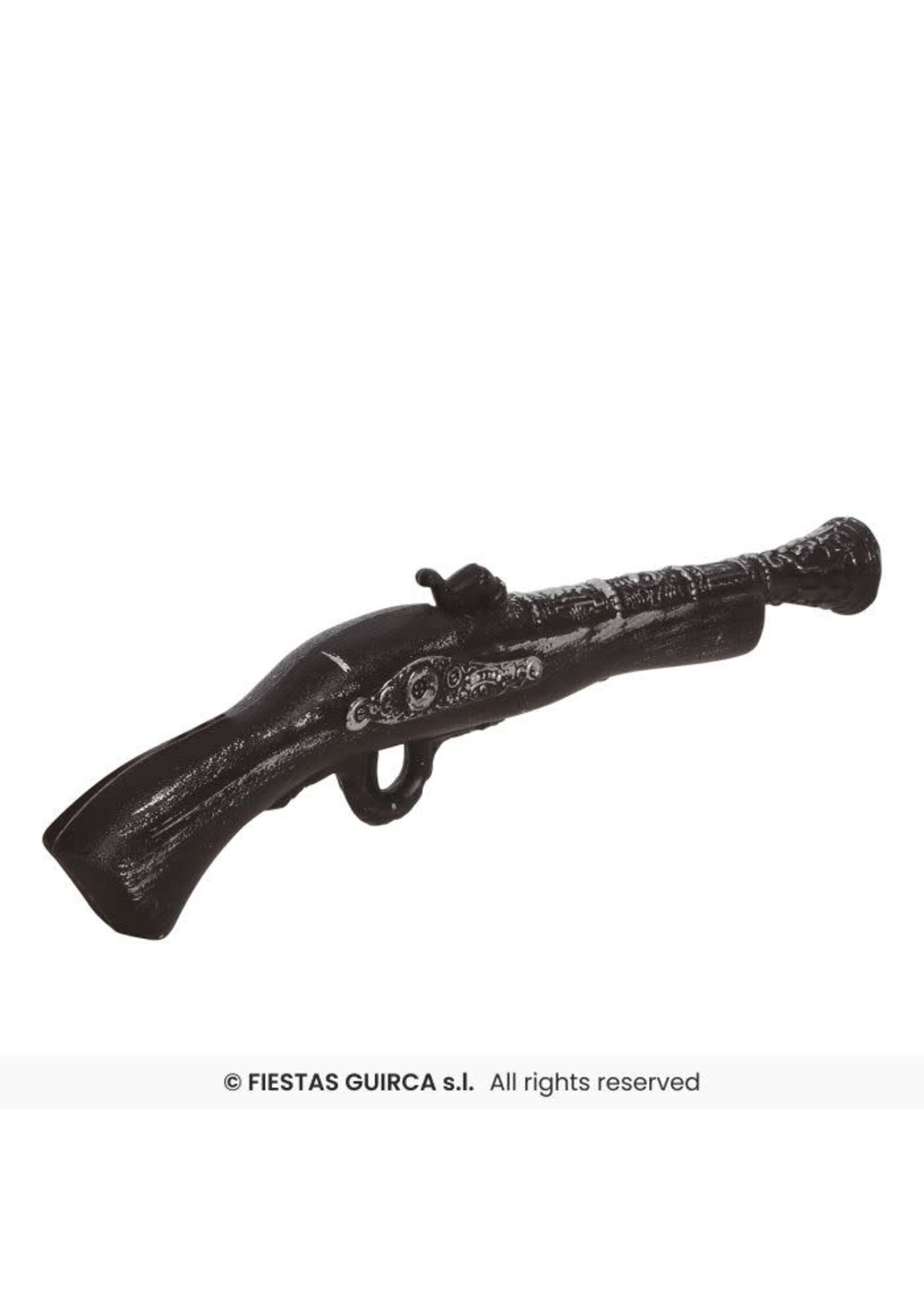 Fiestas Guirca Pistool piraat zwart en zilver