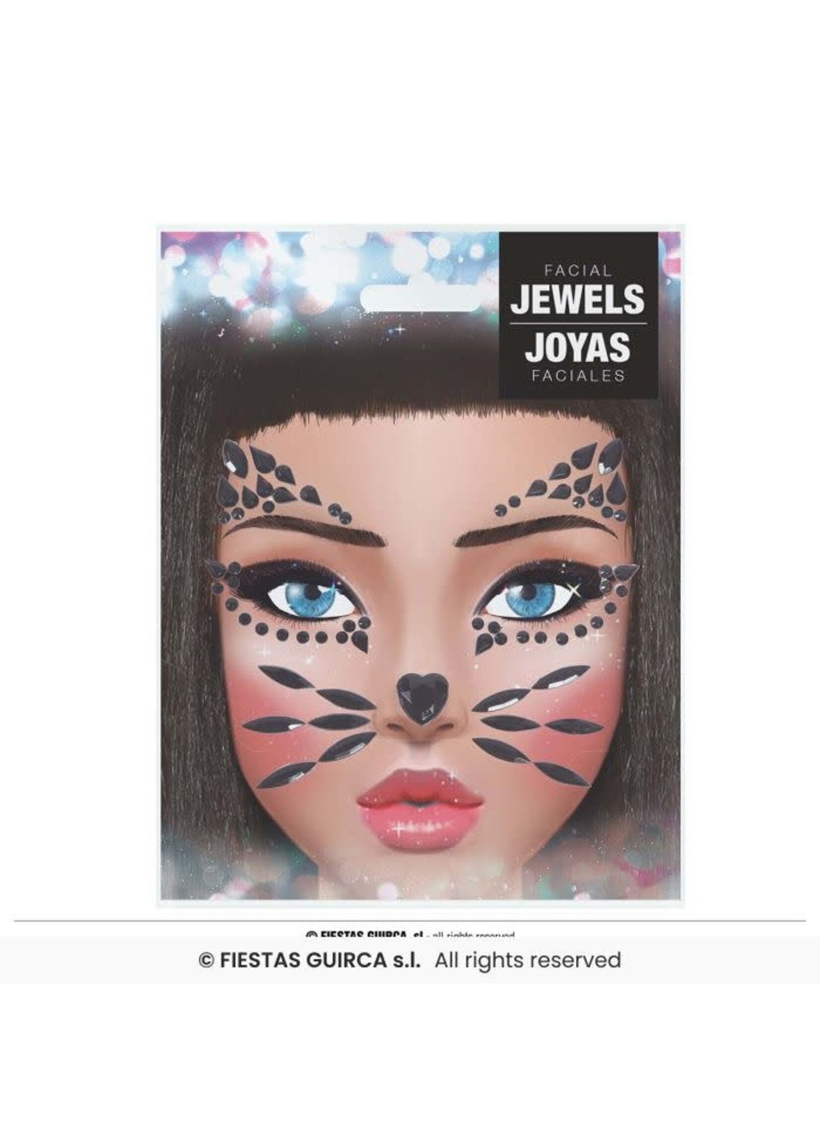 Fiestas Guirca Gezichtssteentjes kat