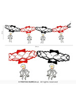 Fiestas Guirca Slinger Halloween skelet