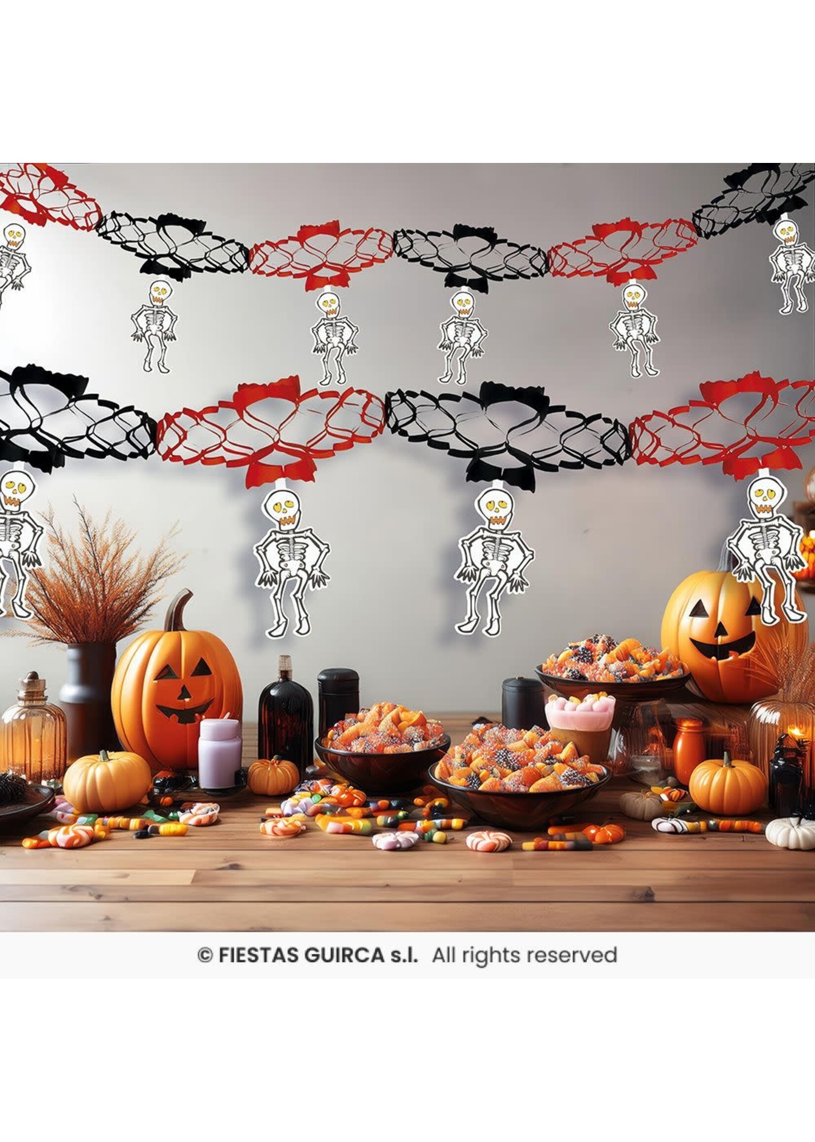 Fiestas Guirca Slinger Halloween skelet
