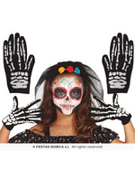 Fiestas Guirca Handschoenen skelet kind