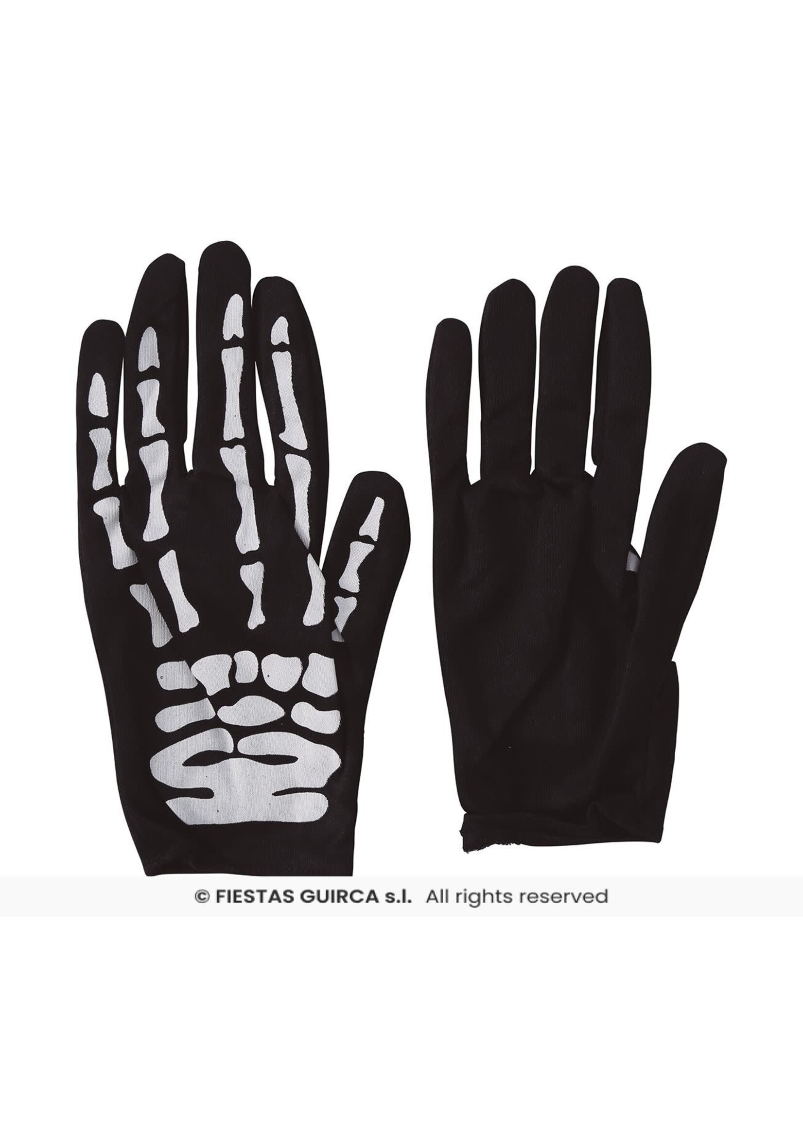 Fiestas Guirca Handschoenen skelet kind