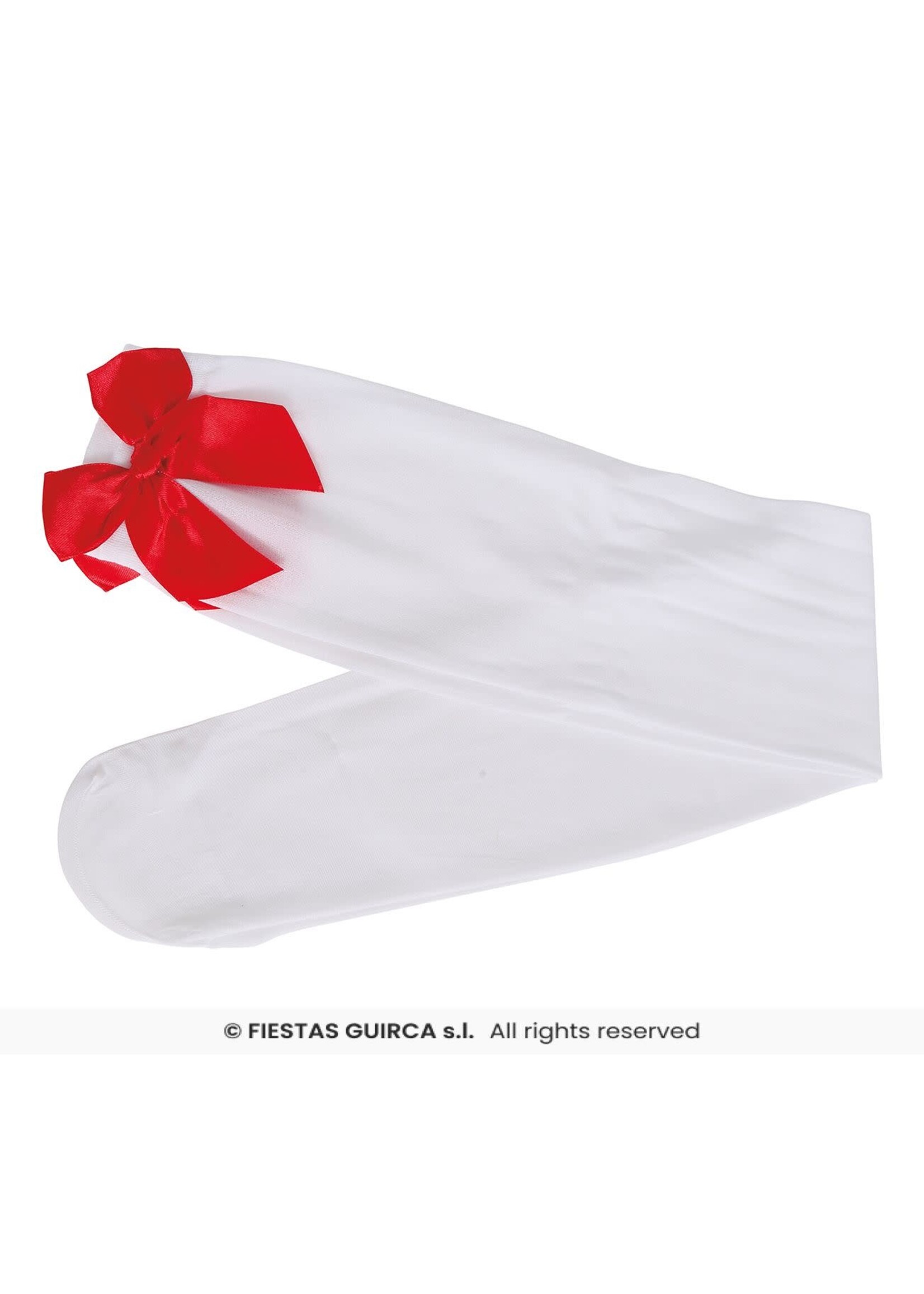 Fiestas Guirca Panty wit met rode strik