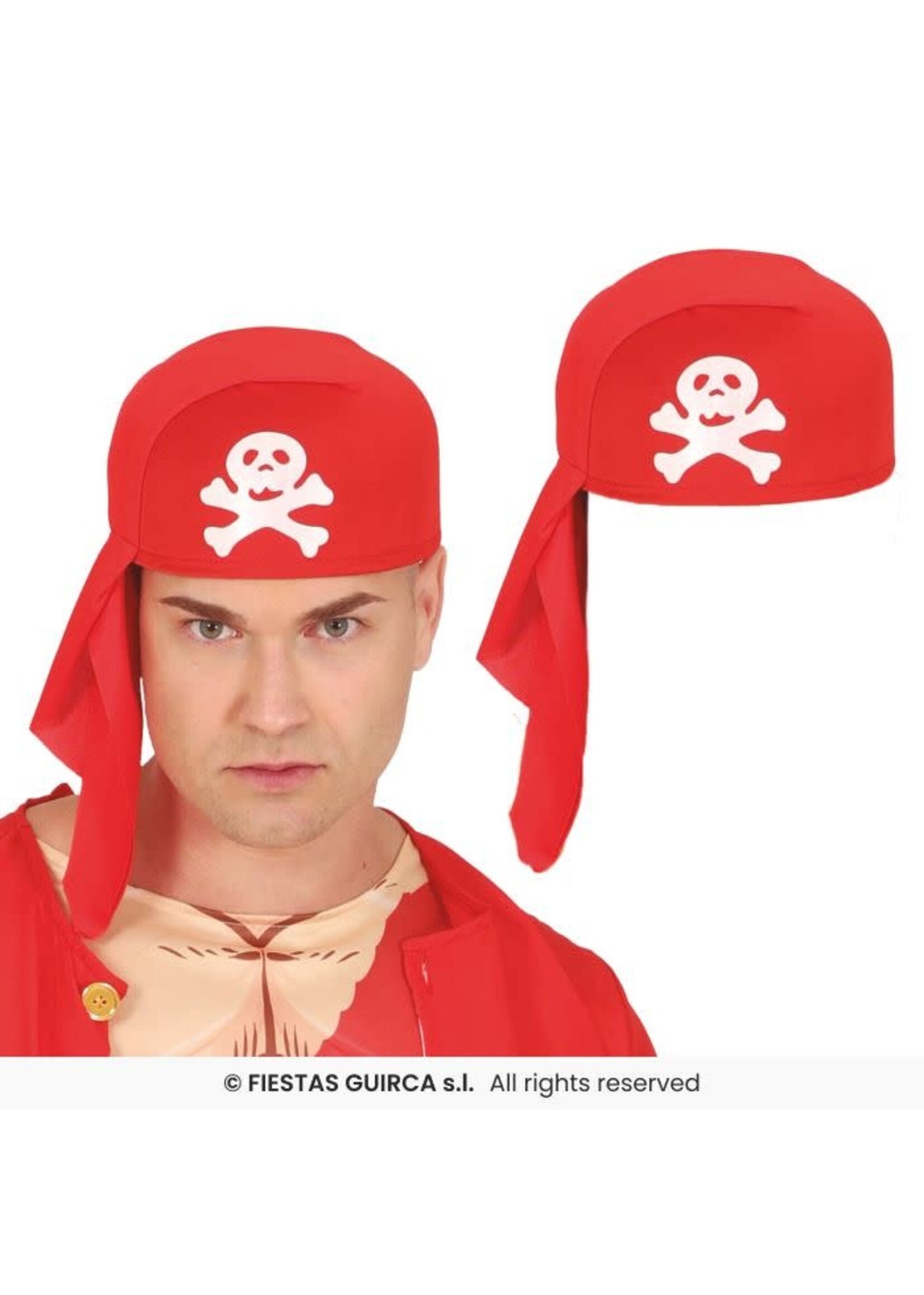 Fiestas Guirca Bandana piraat rood