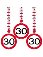 Folat Hangdecoratie verkeersbord 30