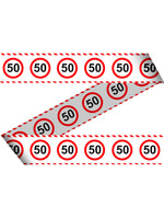 Folat Afzetlint verkeersbord 50