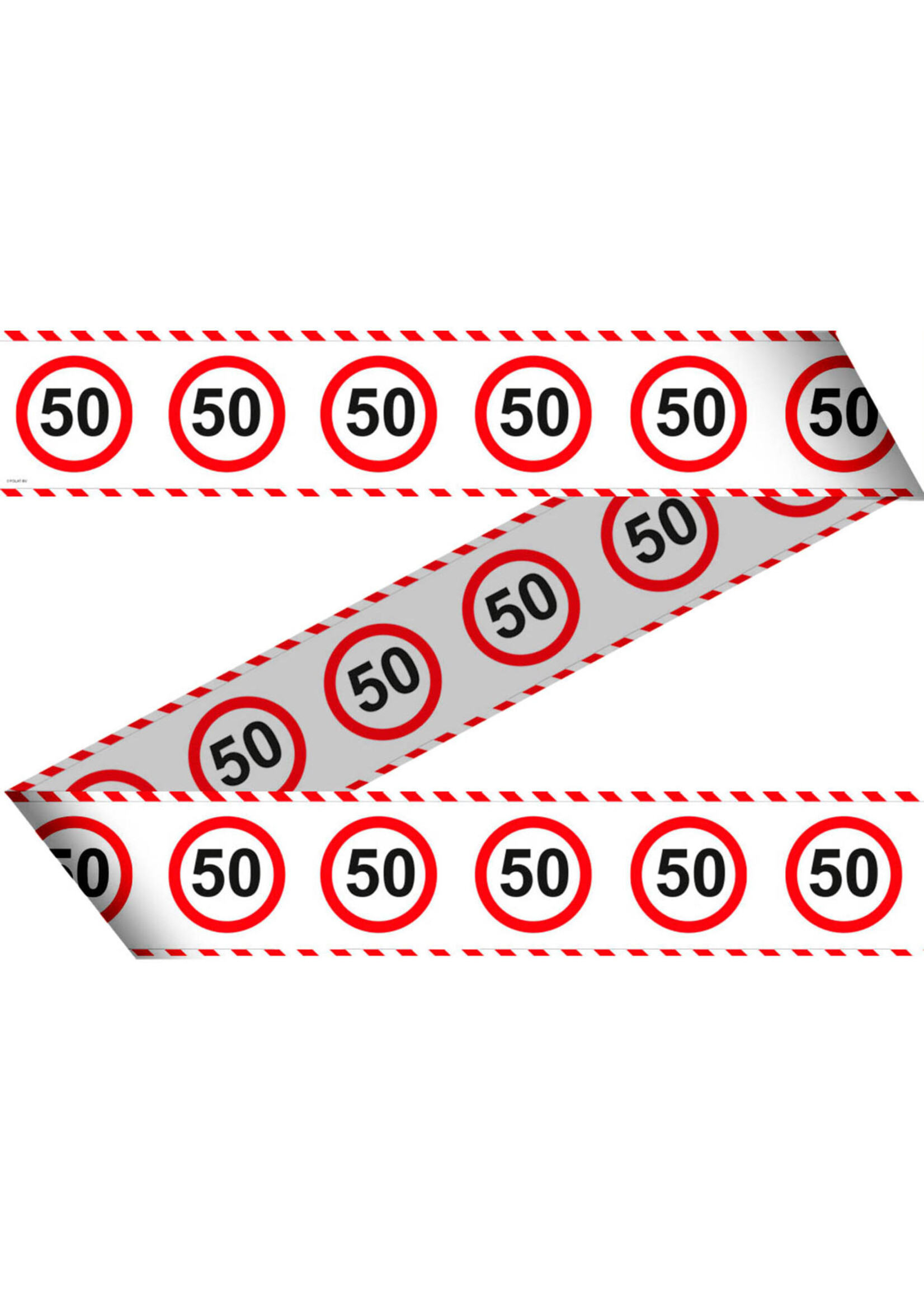 Folat Afzetlint verkeersbord 50