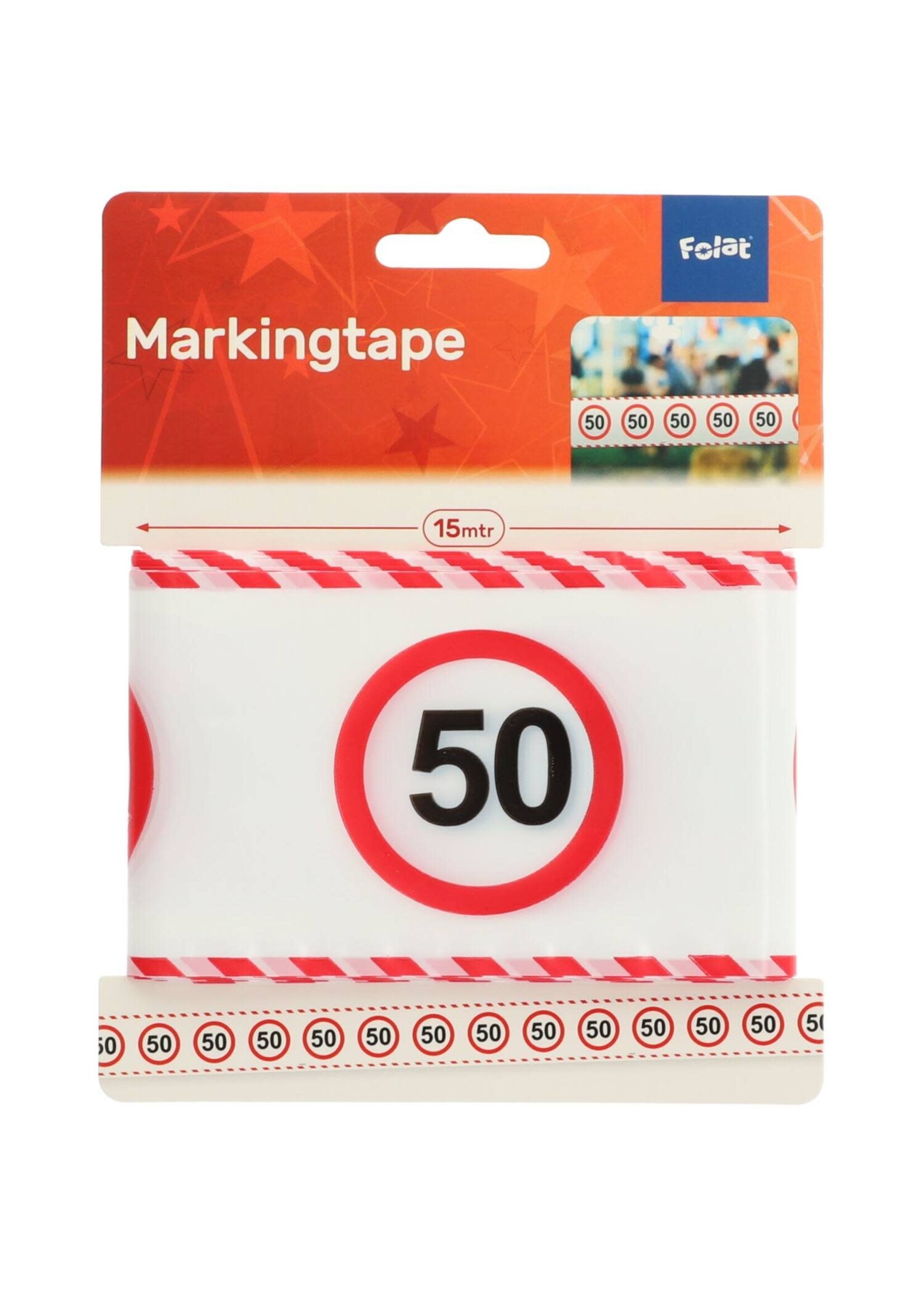 Folat Afzetlint verkeersbord 50
