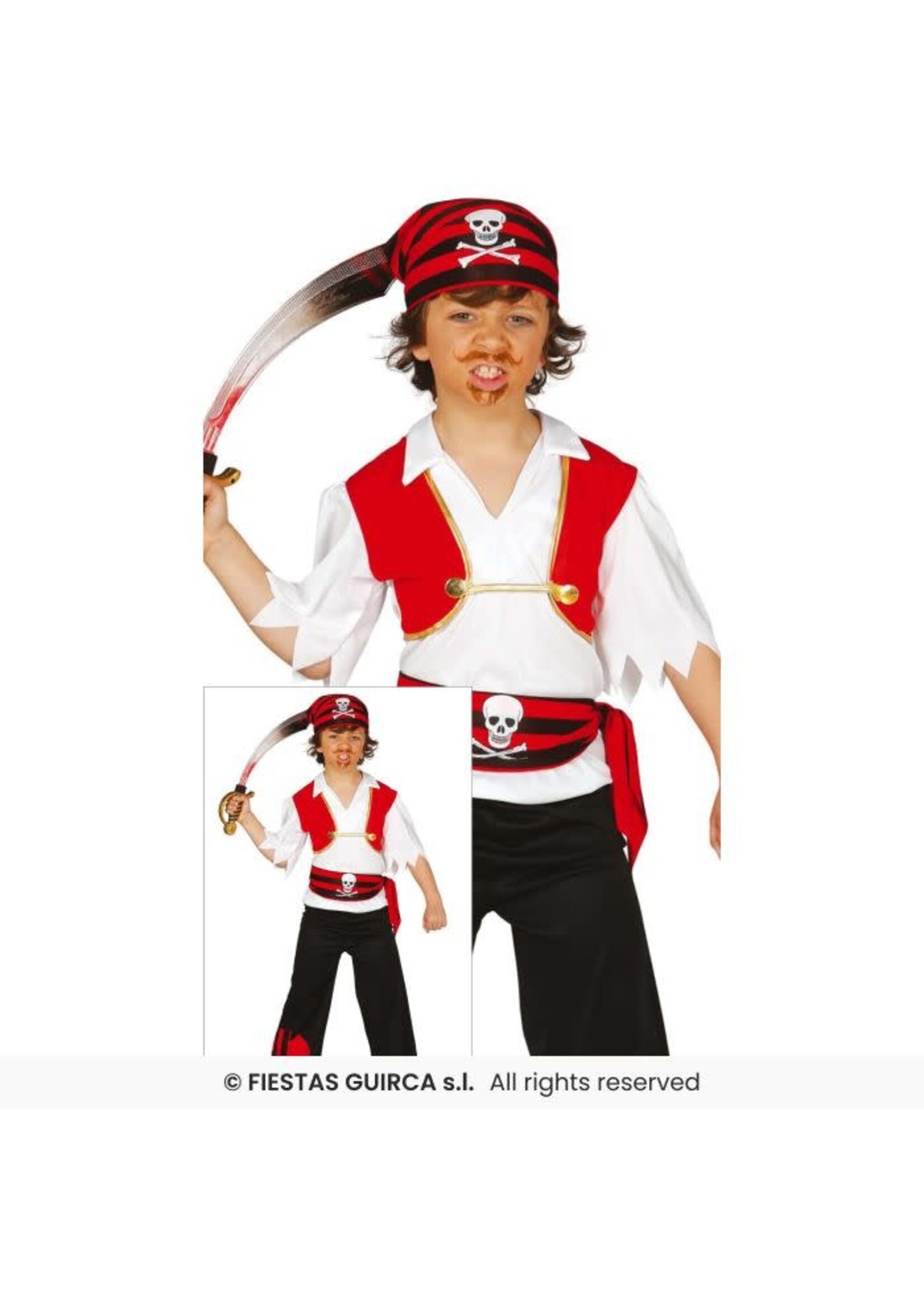 Fiestas Guirca Kinderkostuum piraat jongen