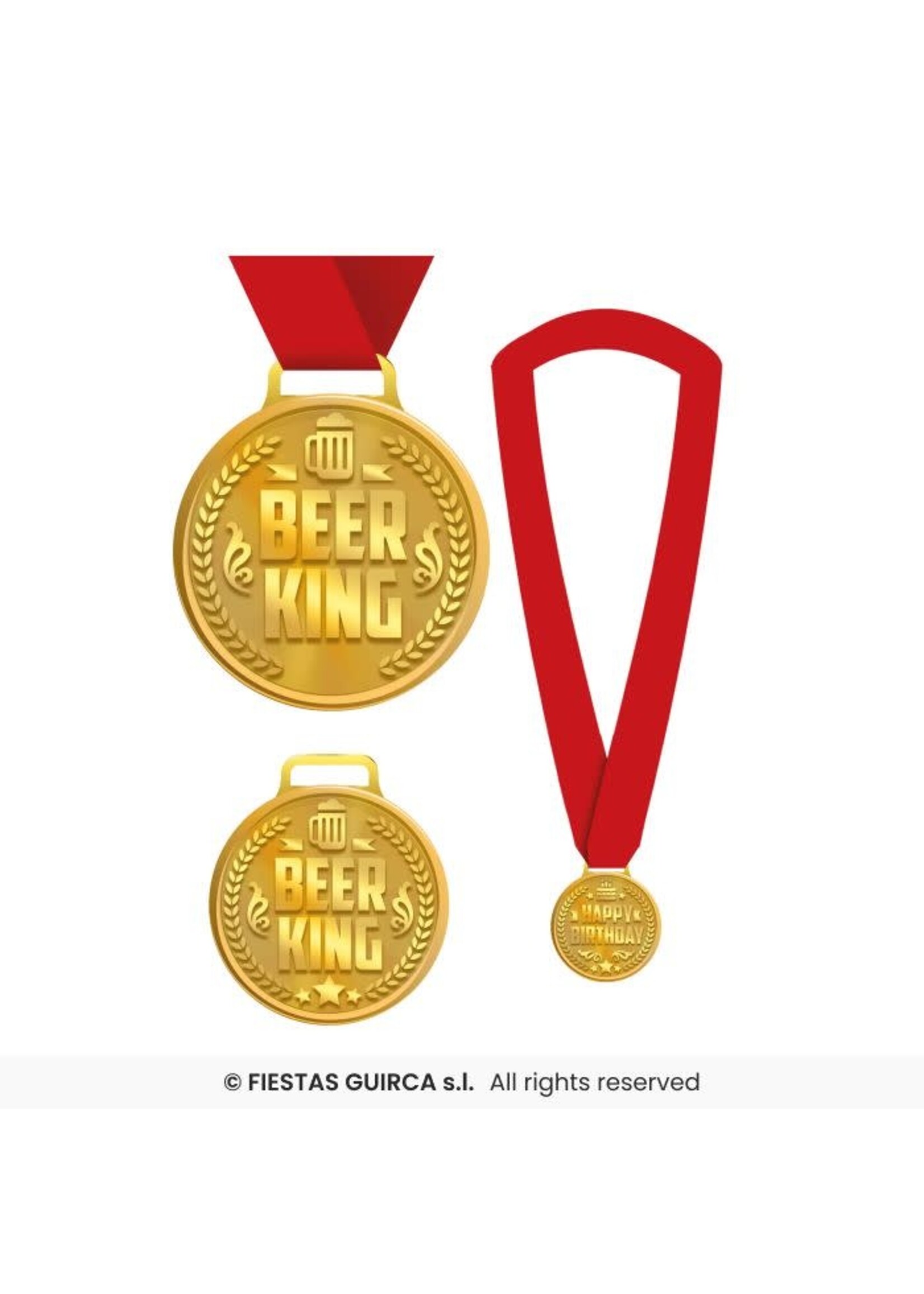 Fiestas Guirca Medaille "Beer King"