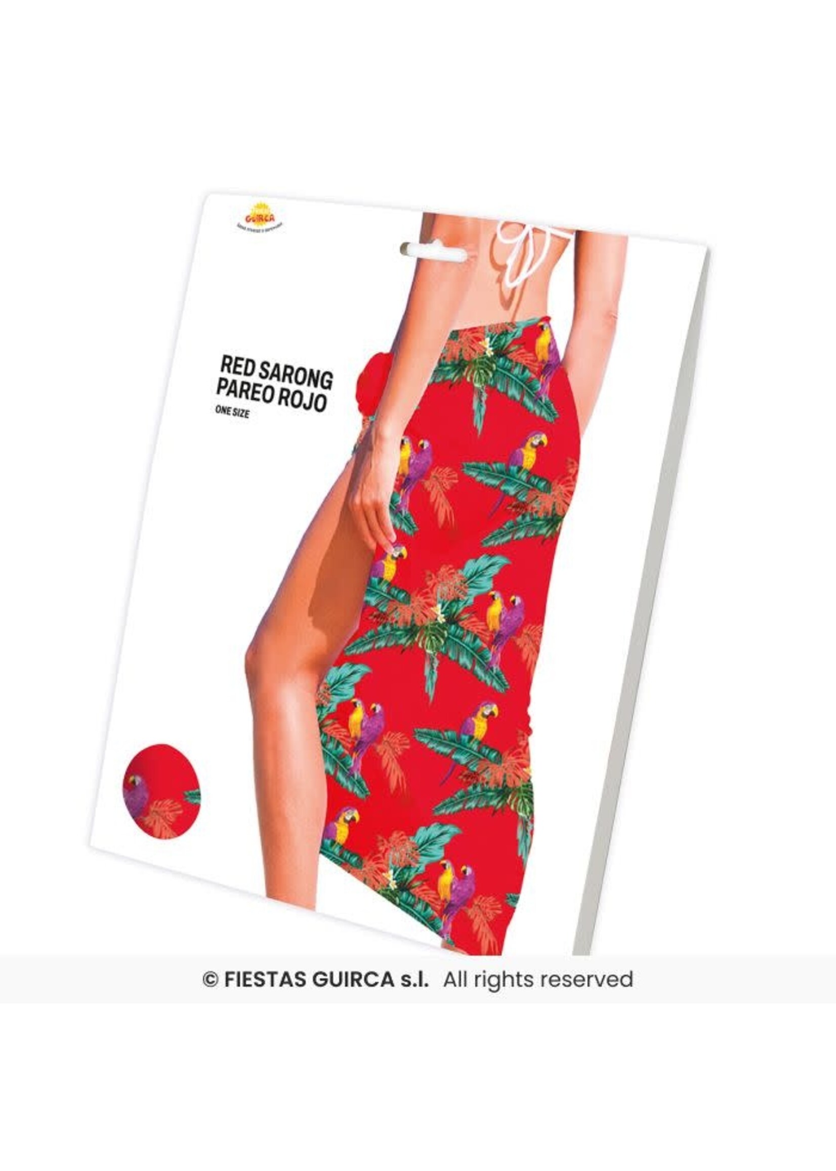 Fiestas Guirca Tropische rode sarong