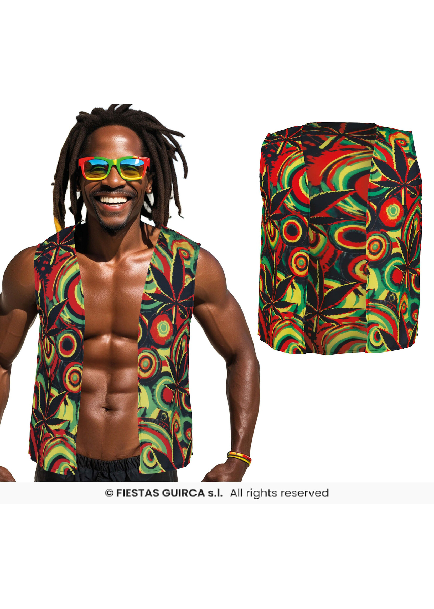 Fiestas Guirca Jamaicaanse gilet