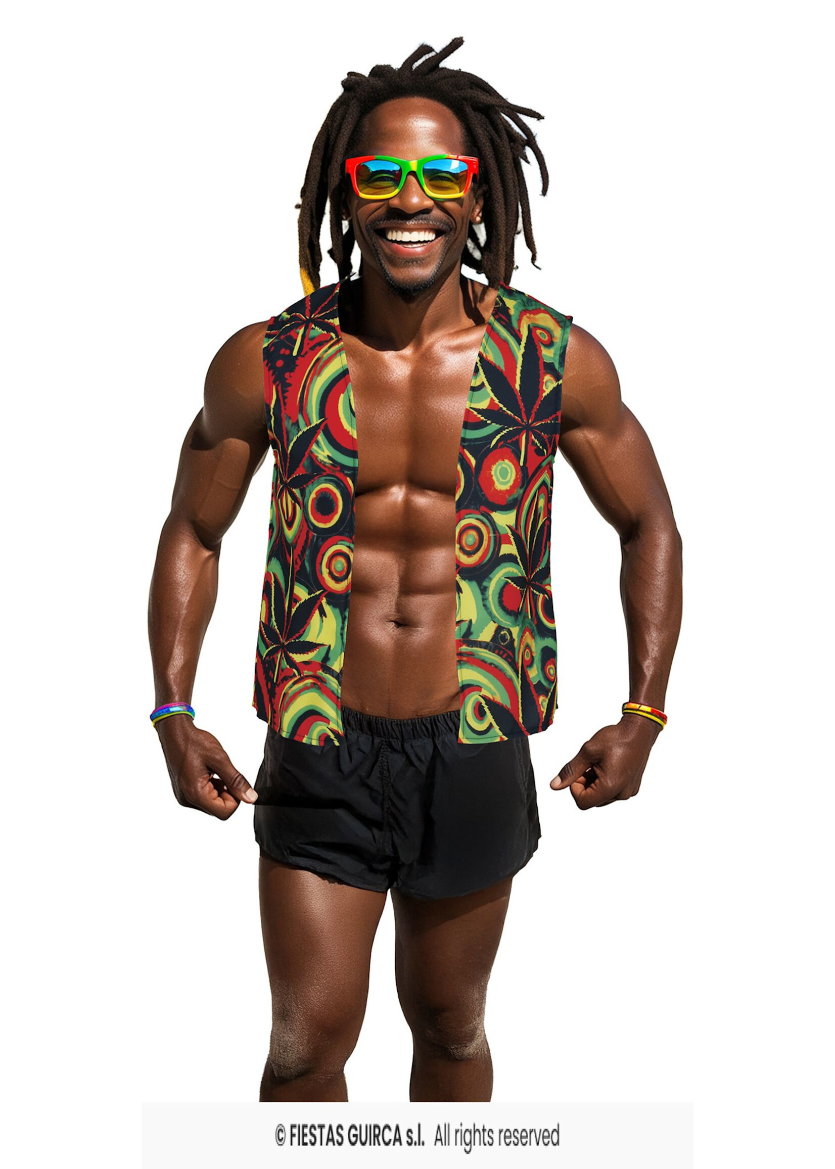 Fiestas Guirca Jamaicaanse gilet
