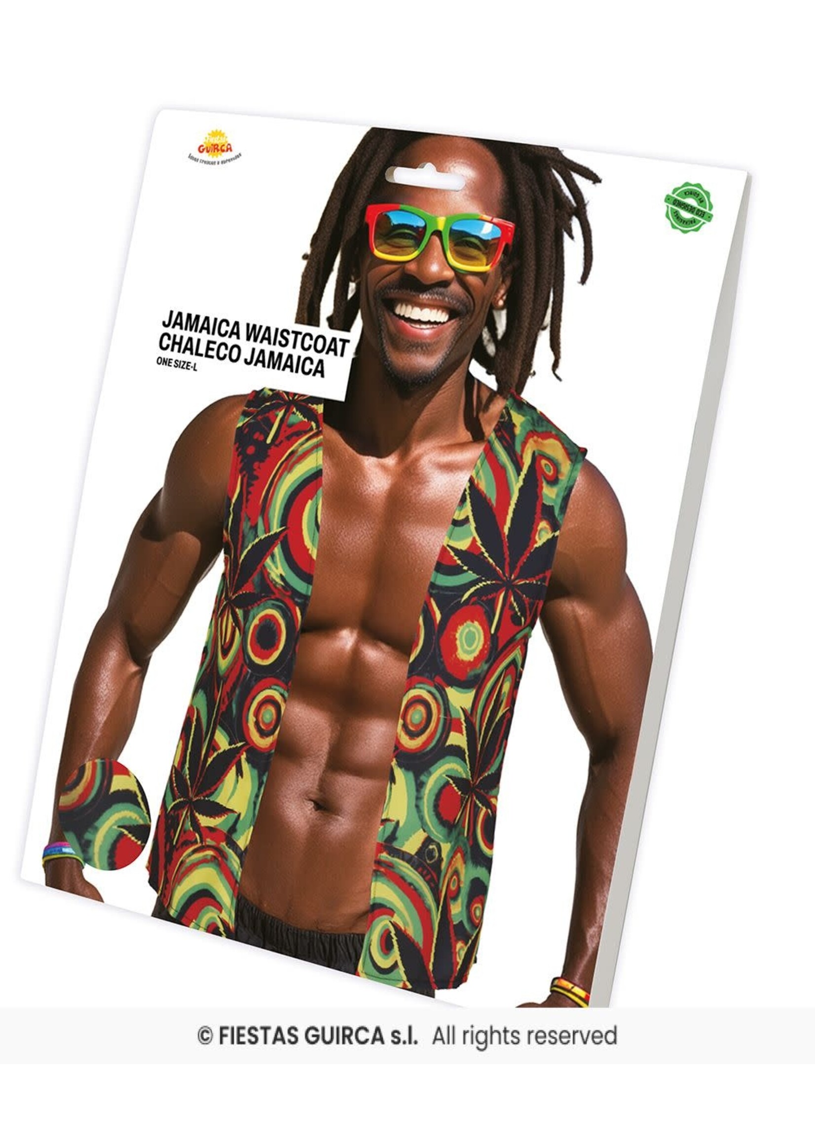 Fiestas Guirca Jamaicaanse gilet