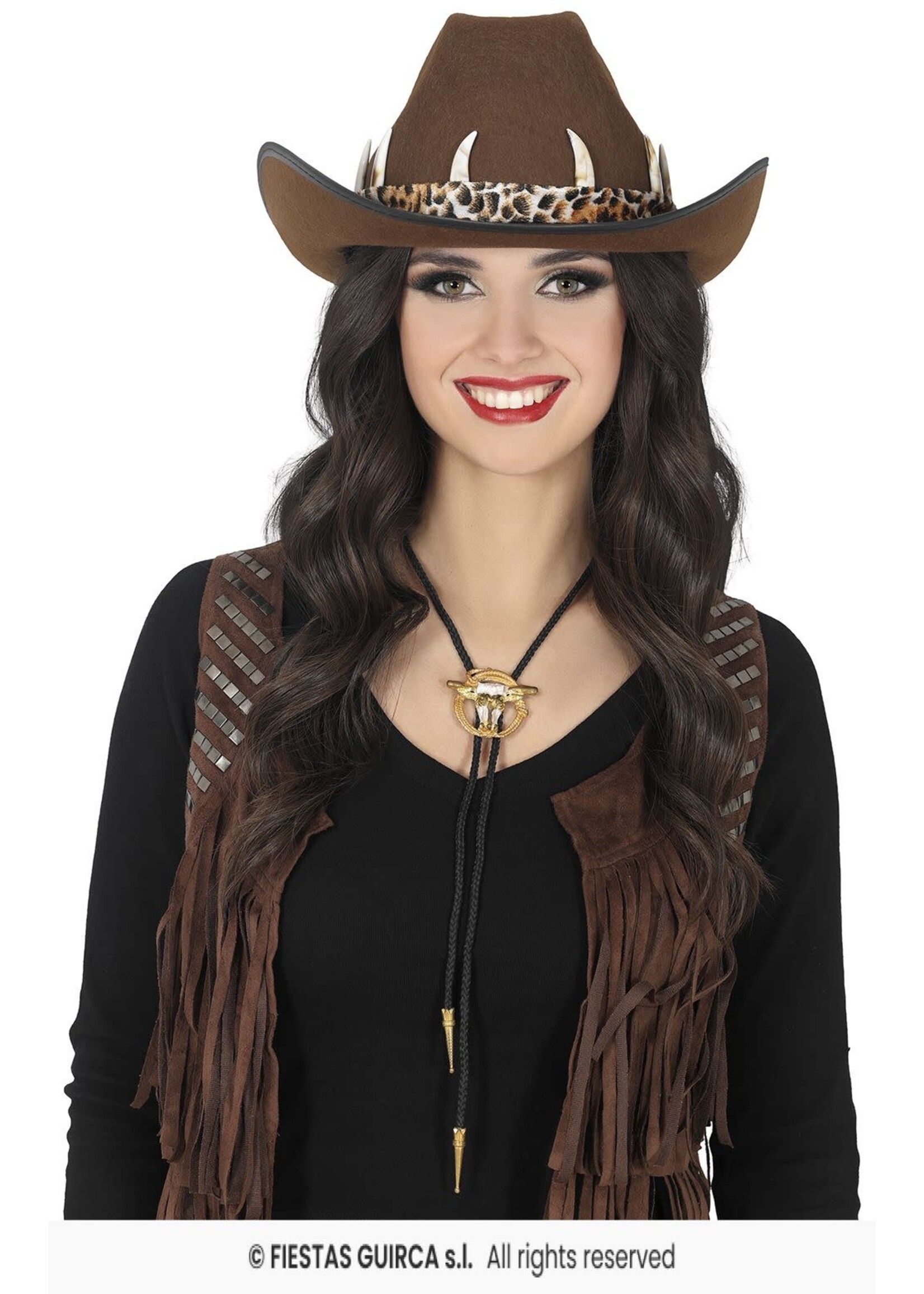 Fiestas Guirca Bruine Australische cowboyhoed