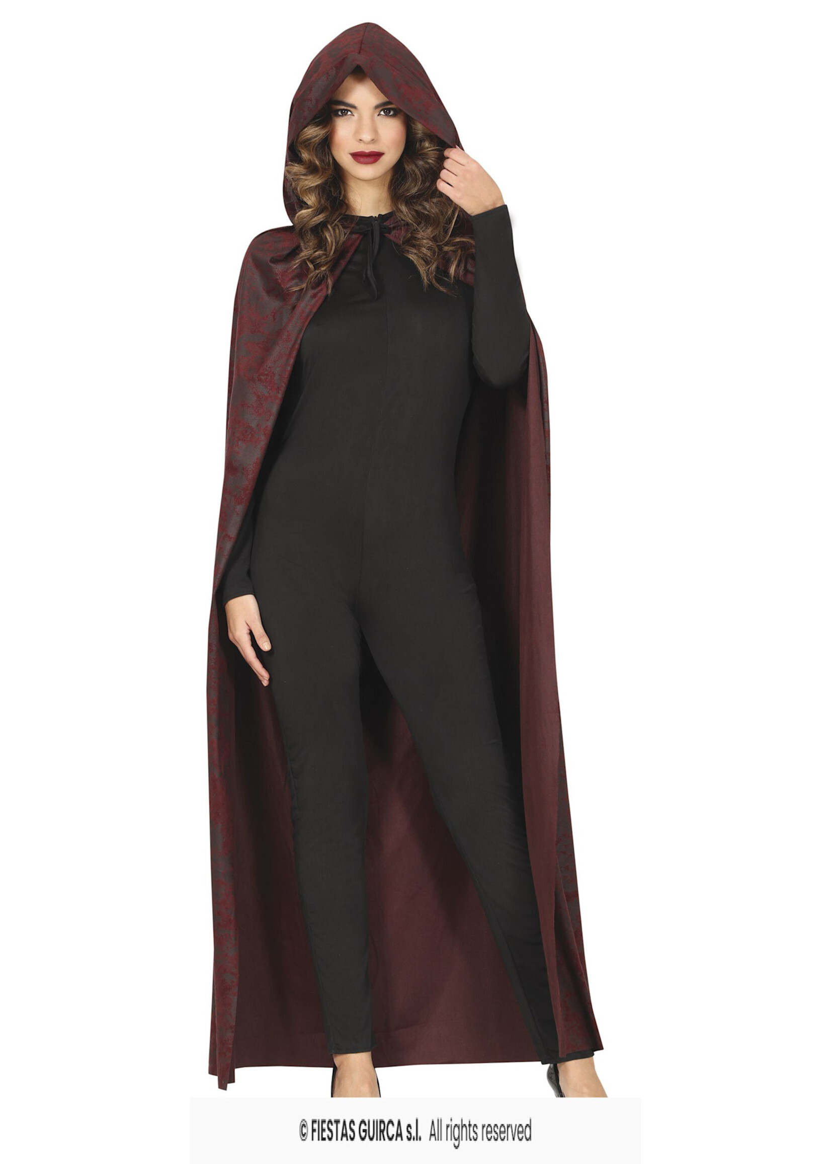 Fiestas Guirca Bruine cape met capuchon