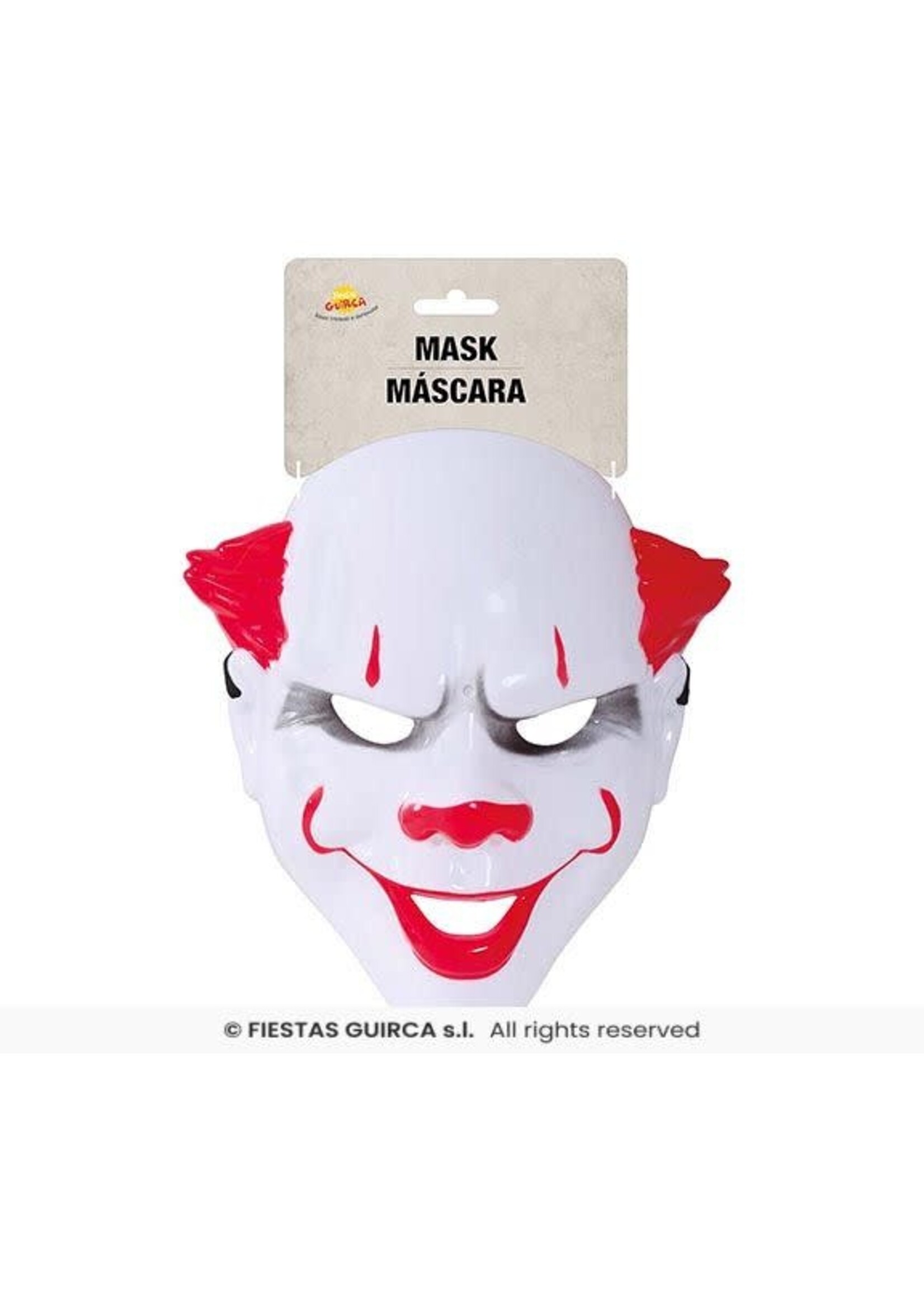 Fiestas Guirca Killer clown masker van PVC