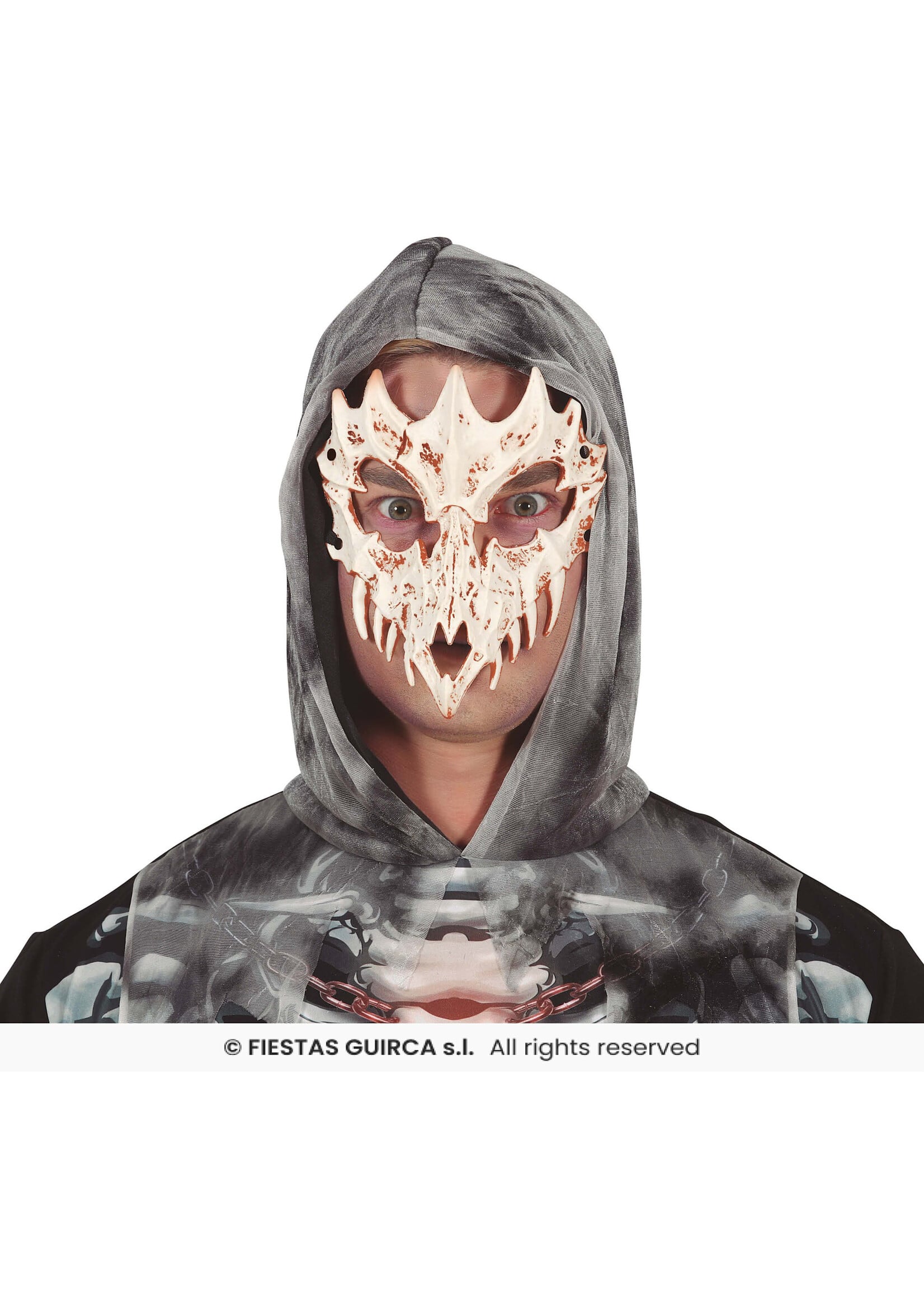 Fiestas Guirca Schedelmasker van PVC