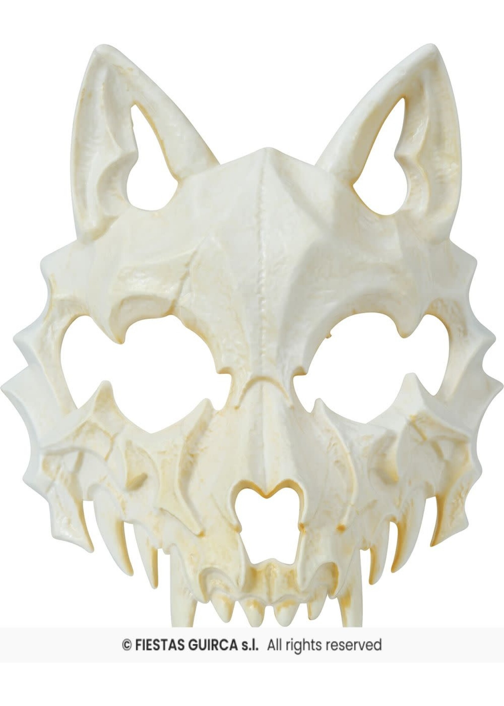 Fiestas Guirca Kattenschedel masker van PVC