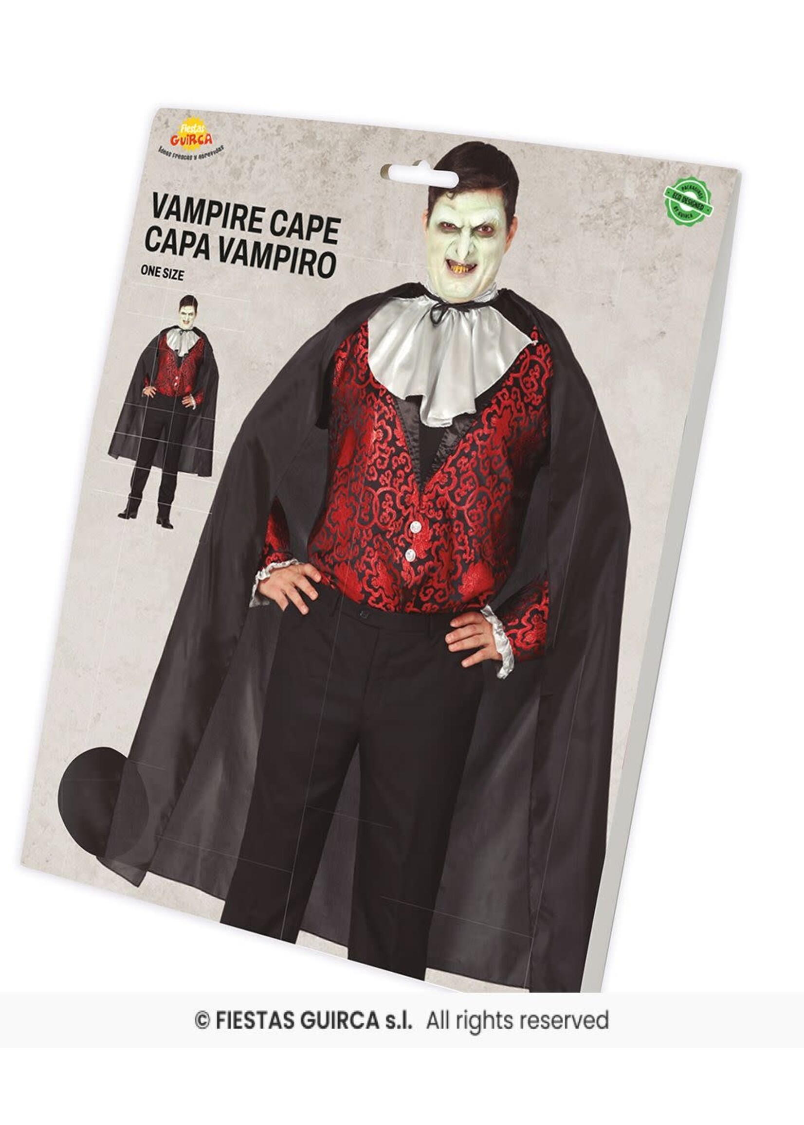 Fiestas Guirca Zwarte cape 130 cm