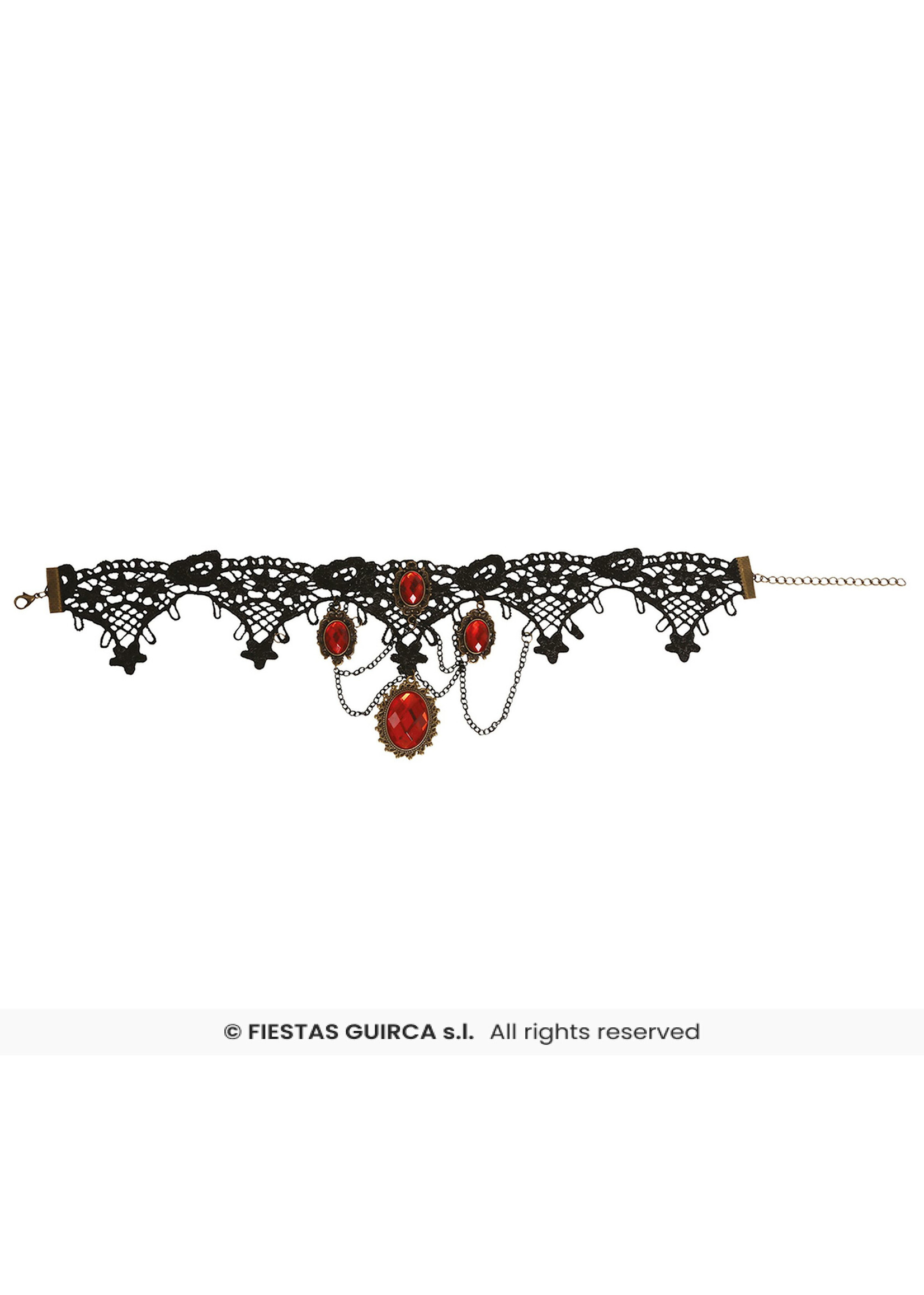 Fiestas Guirca Robijnen choker ketting