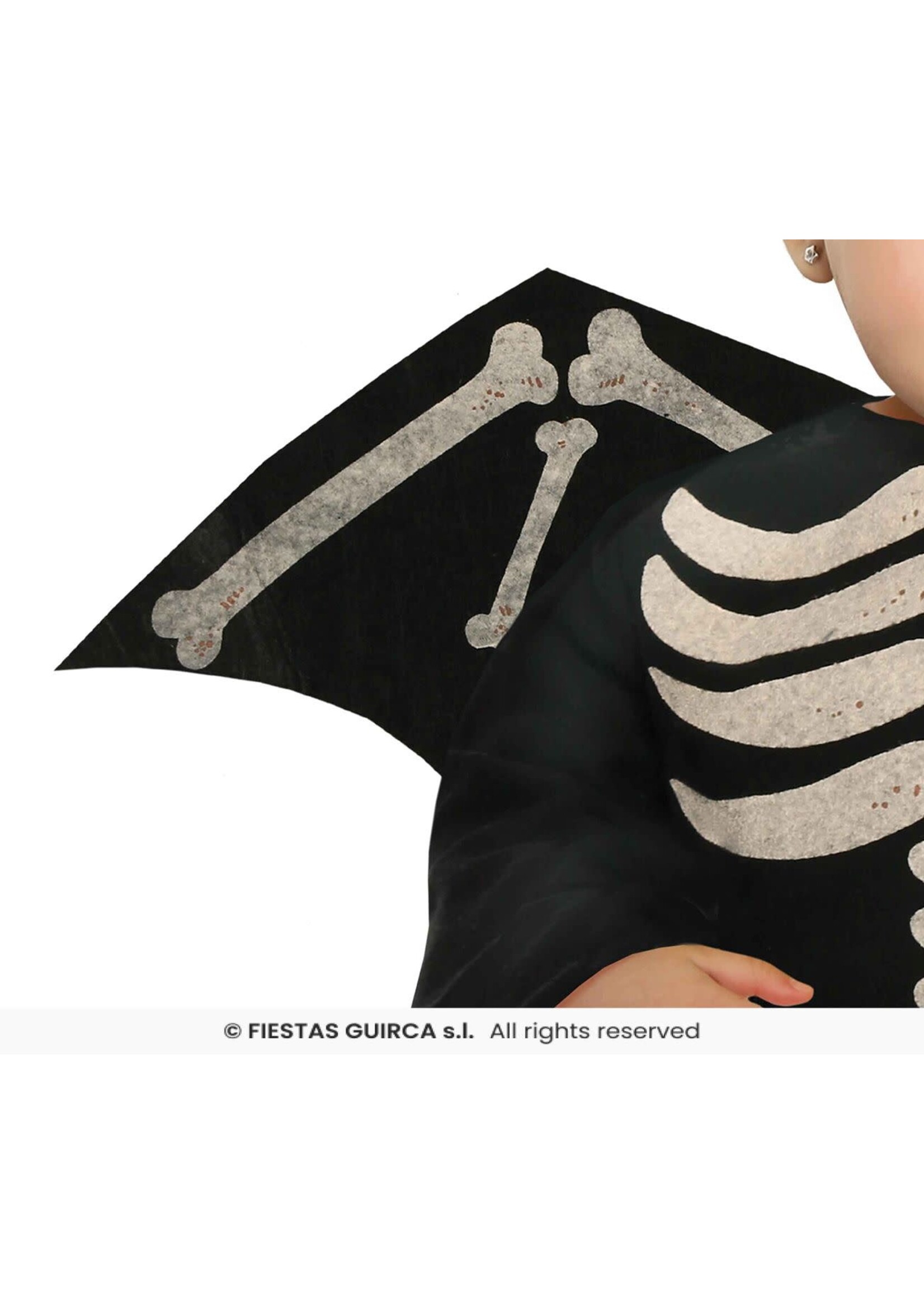 Fiestas Guirca Babykostuum skeletvleermuis