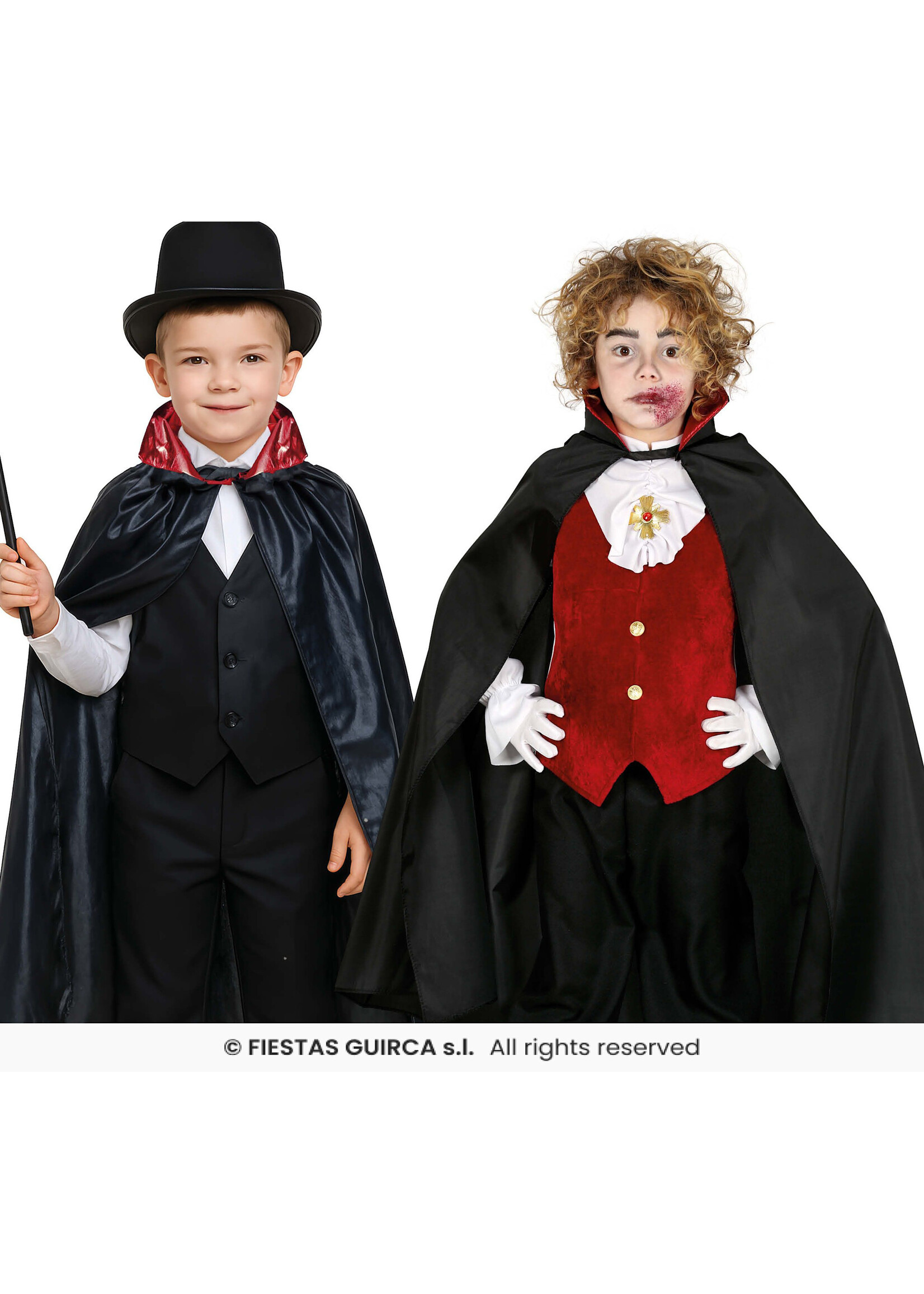 Fiestas Guirca Vampierencape voor kinderen 90 cm