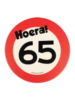Feestkleding Breda Onderzetters verkeersbord 65