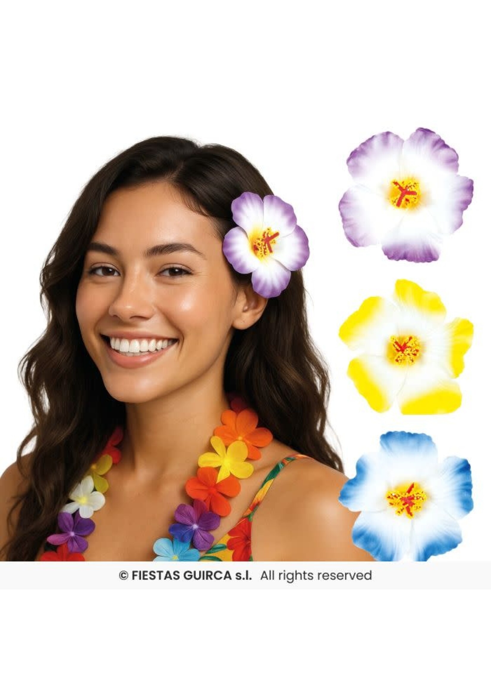 Fiestas Guirca Set van 3 Hawaiiaanse haarclips