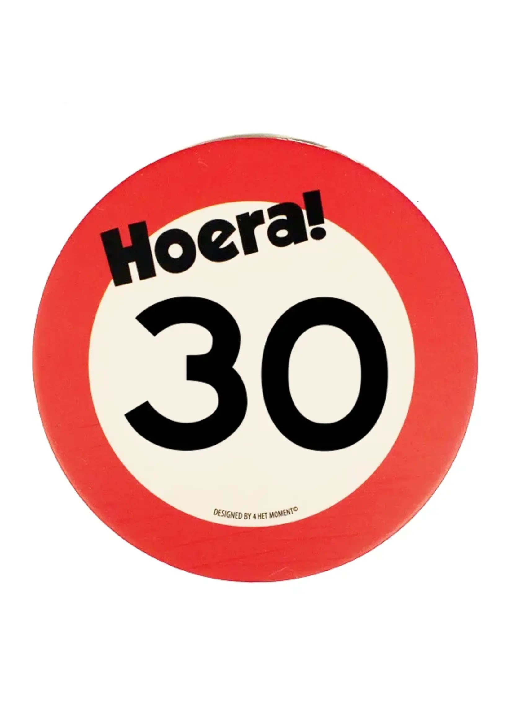 Feestkleding Breda Onderzetters verkeersbord 30