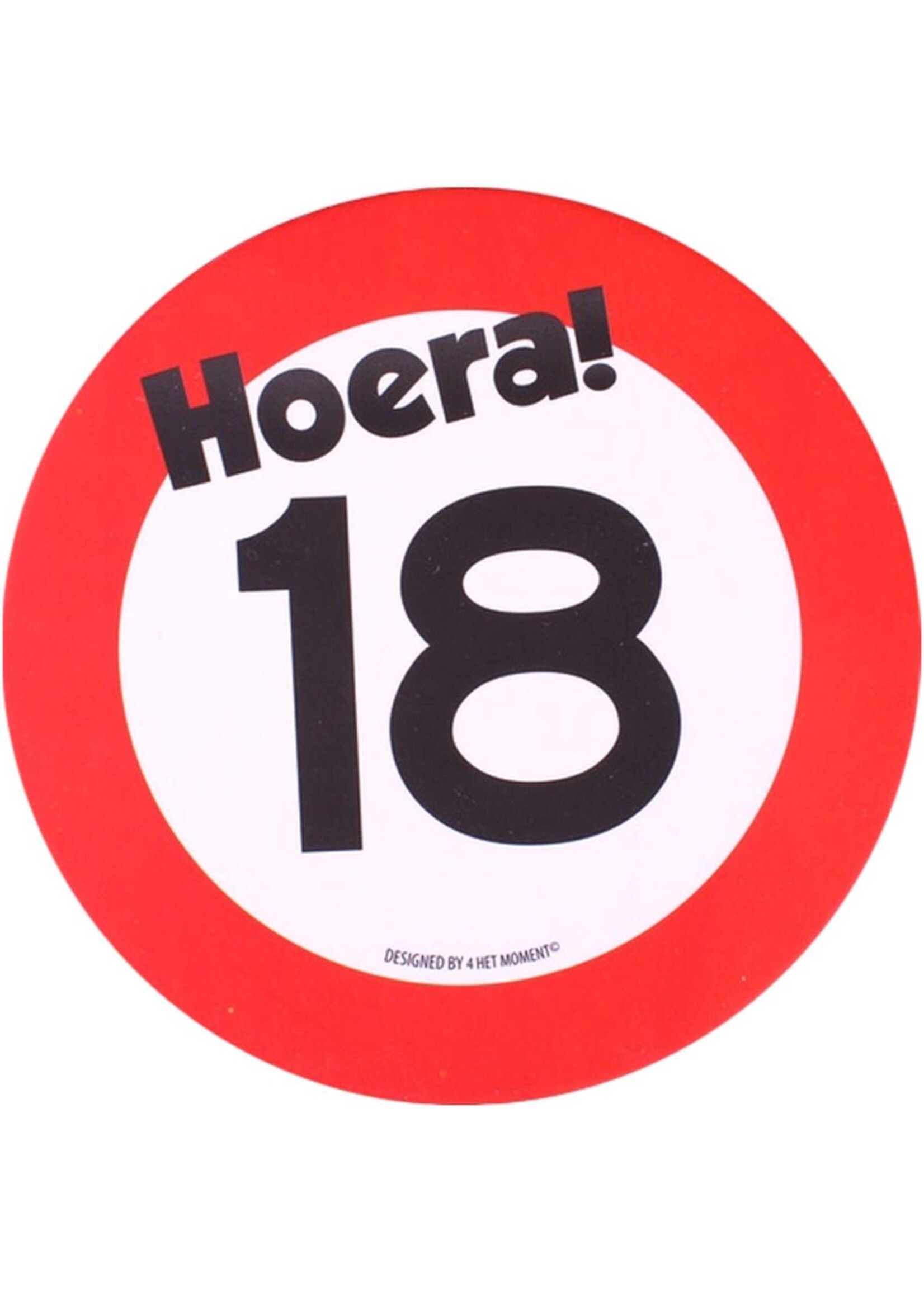 Feestkleding Breda Onderzetters verkeersbord 18