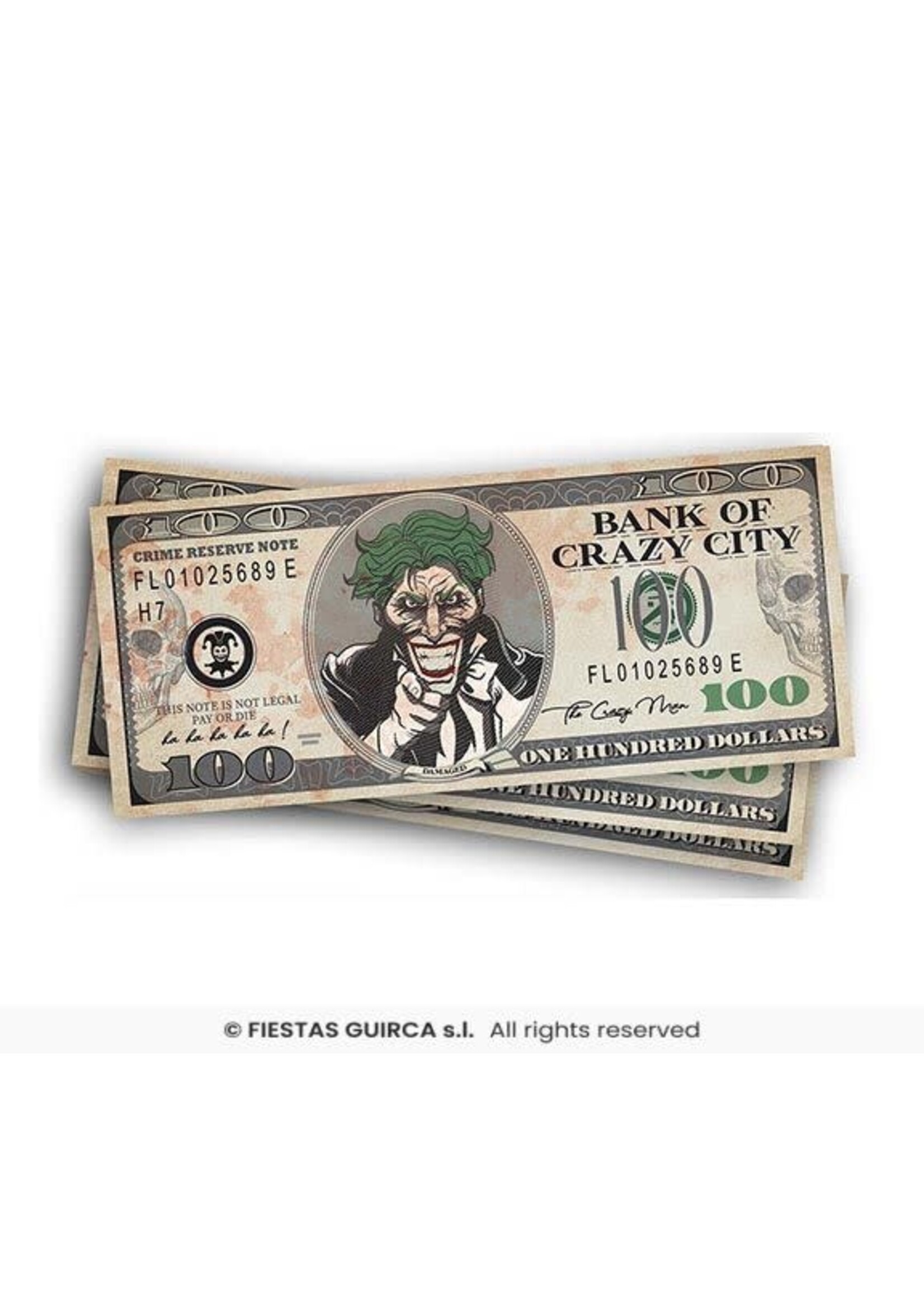 Fiestas Guirca Set van 75 joker bankbiljetten
