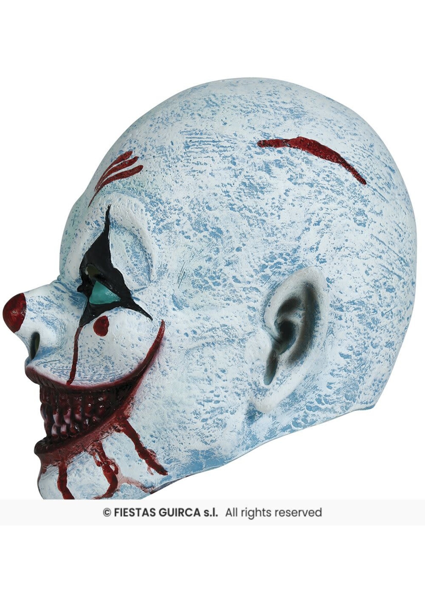 Fiestas Guirca Lachend horrorclown masker van latex