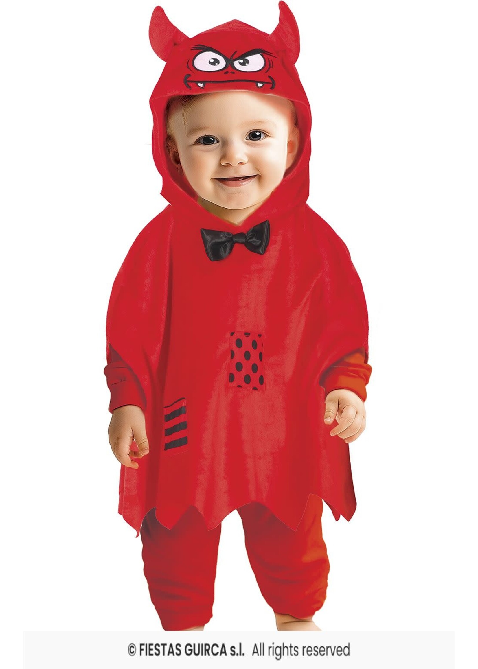 Fiestas Guirca Babykostuum duivelse poncho