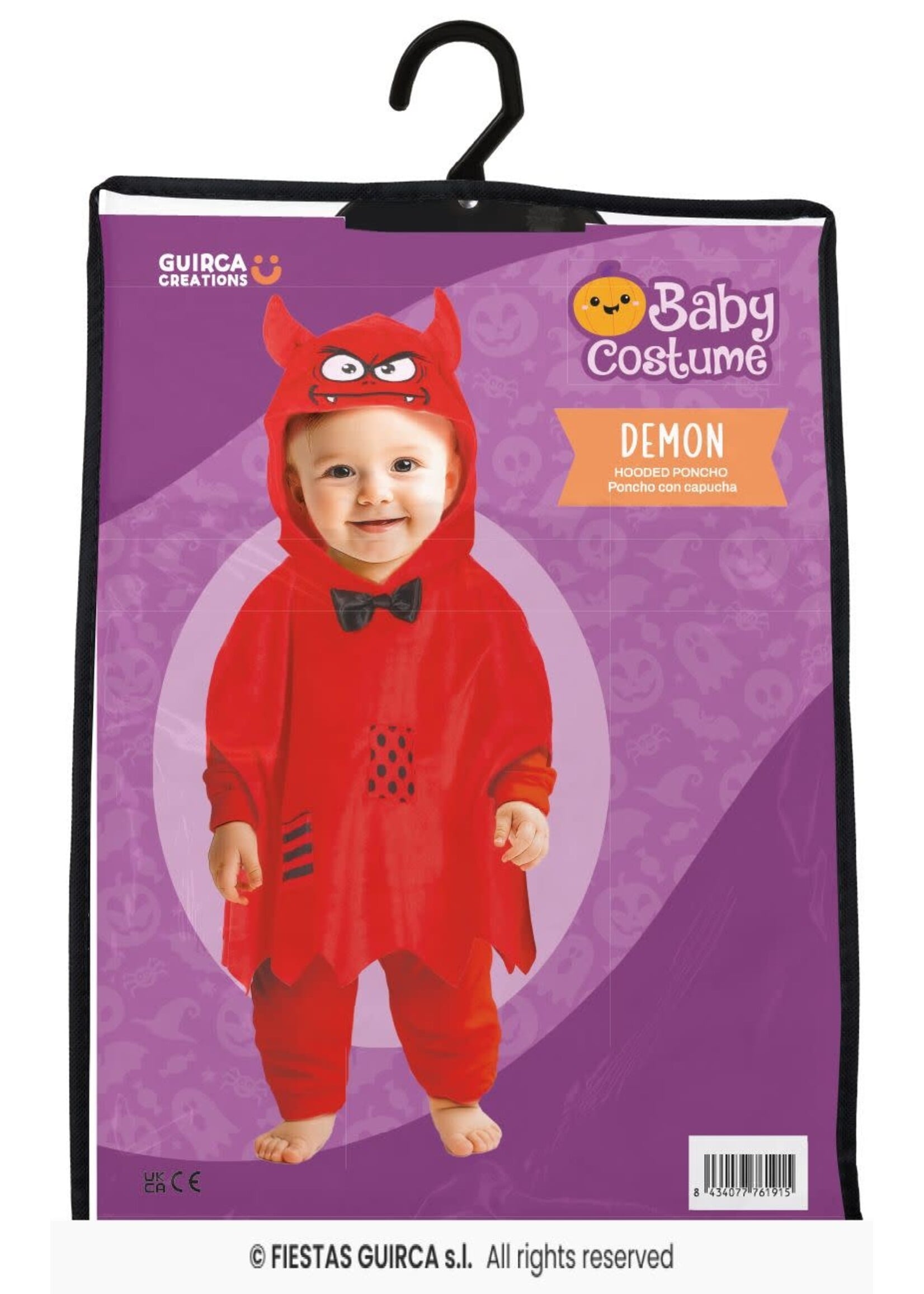 Fiestas Guirca Babykostuum duivelse poncho