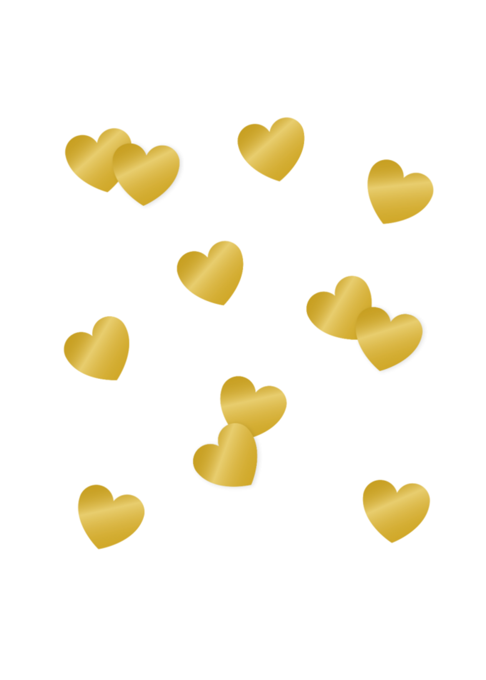 Feestkleding Breda Tafel confetti gouden hartjes