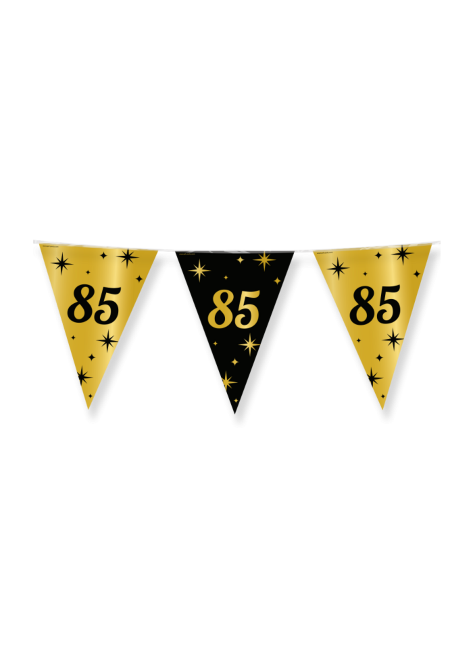 Feestkleding Breda Vlaggenlijn 85 jaar zwart/goud