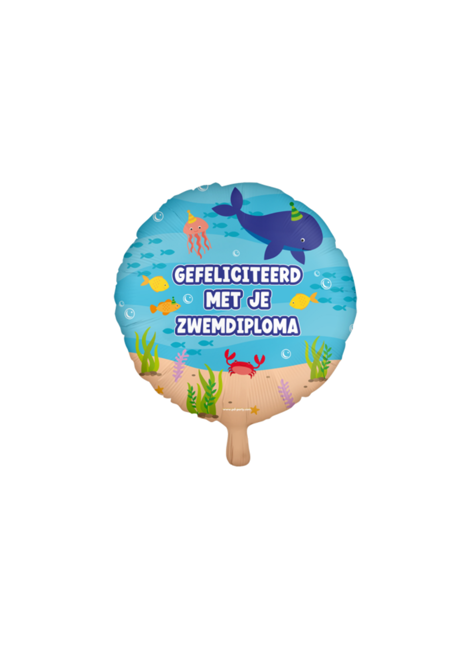 Feestkleding Breda Folie ballon gefeliciteerd met je Zwemdiploma