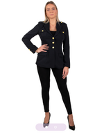 PartyXplosion Uniform jas dames donkerblauw