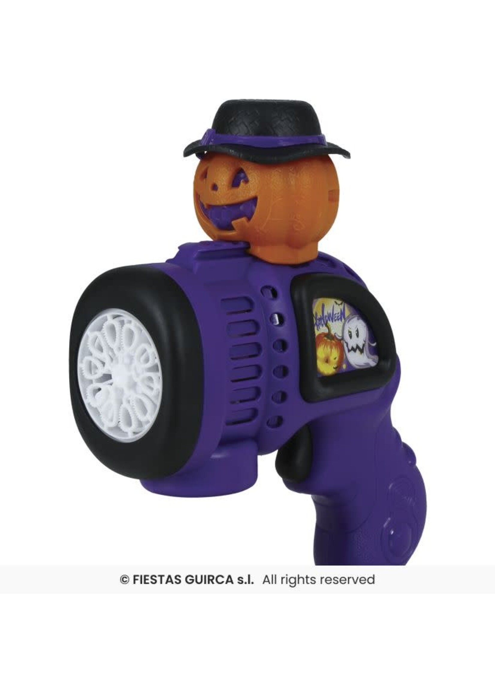Fiestas Guirca Halloween zeepbubbelpistool met pompoen